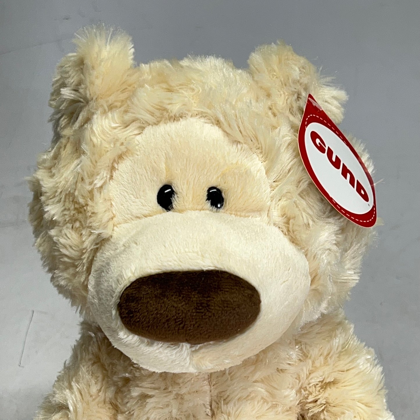 GUND Classic Philbin Bear Fluffy Textured Plush  18" XL Paws Beige 6047532
