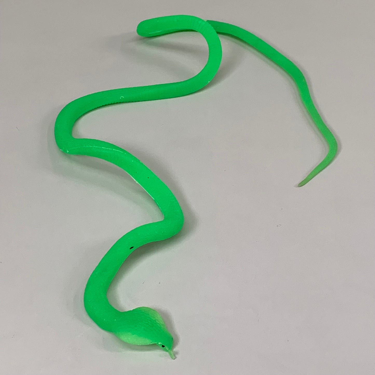 SLITHERY SNAKE (2 PACK) Glow in the Dark Squishy Snake Toy Neon Green 31-0020