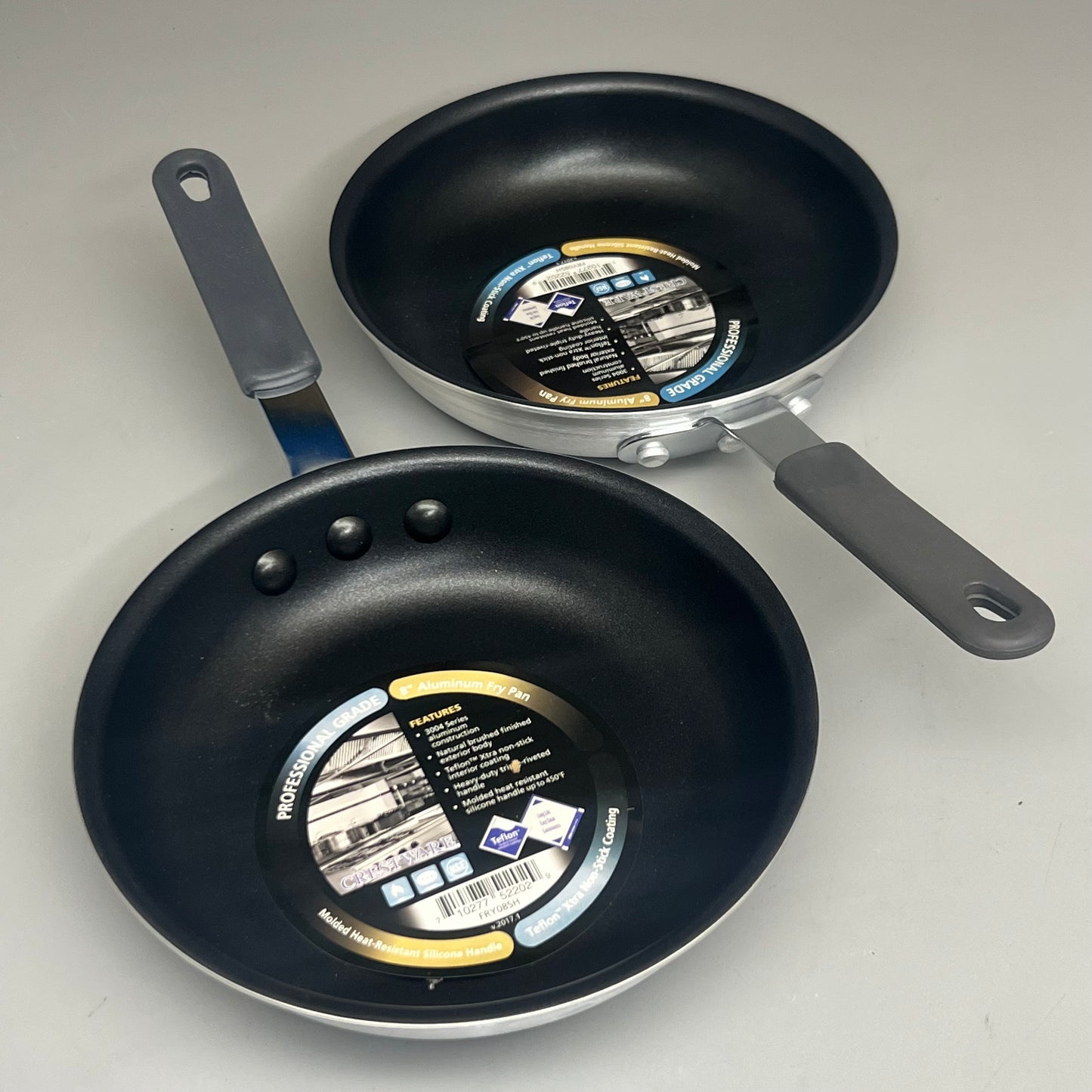 CRESTWARE Fry Pan (2-PK) 8" FRY08SH Aluminum Teflon (New)