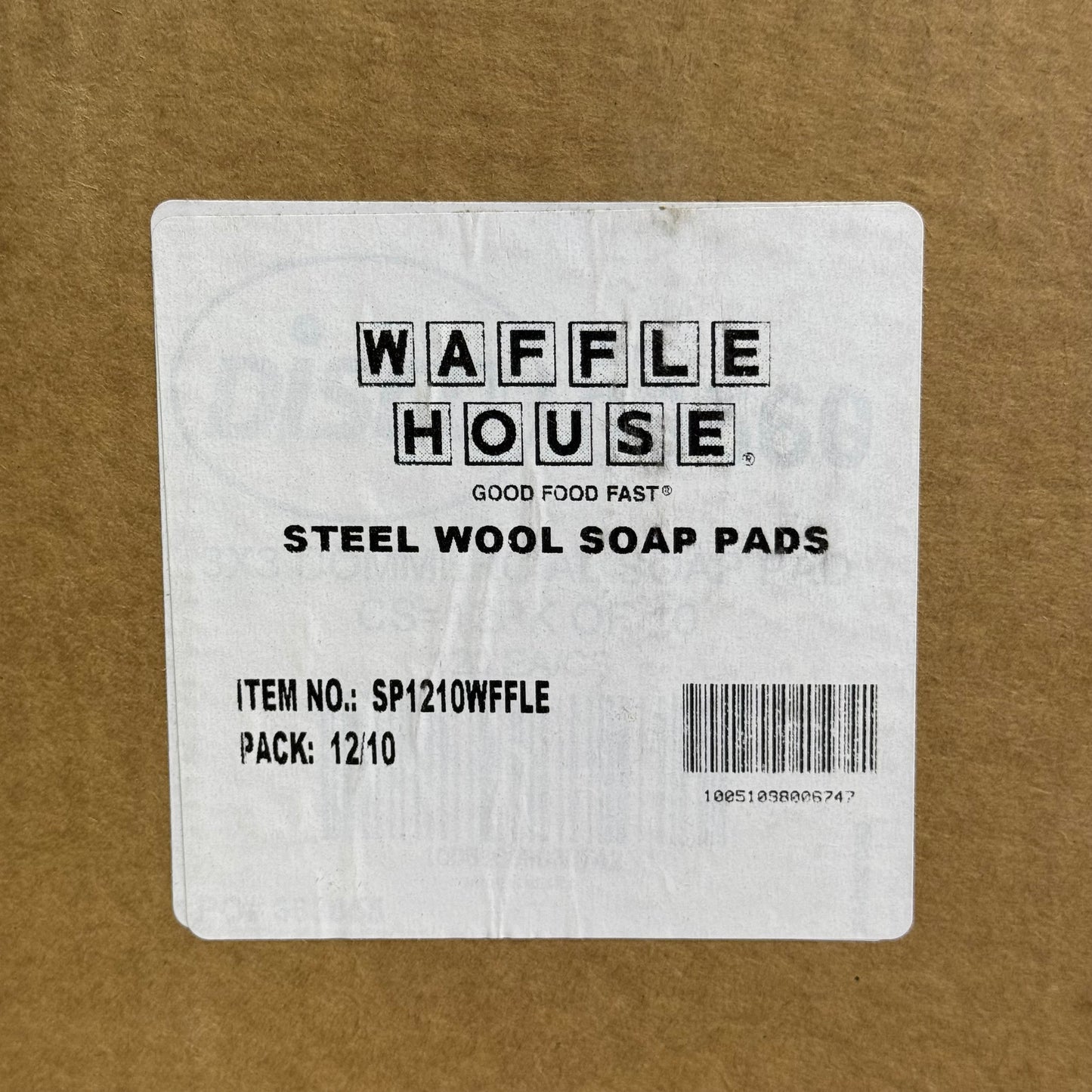 ZA@ WAFFLE HOUSE (120 PACK) Steel Wool Soap Pads SP1210WFFLE