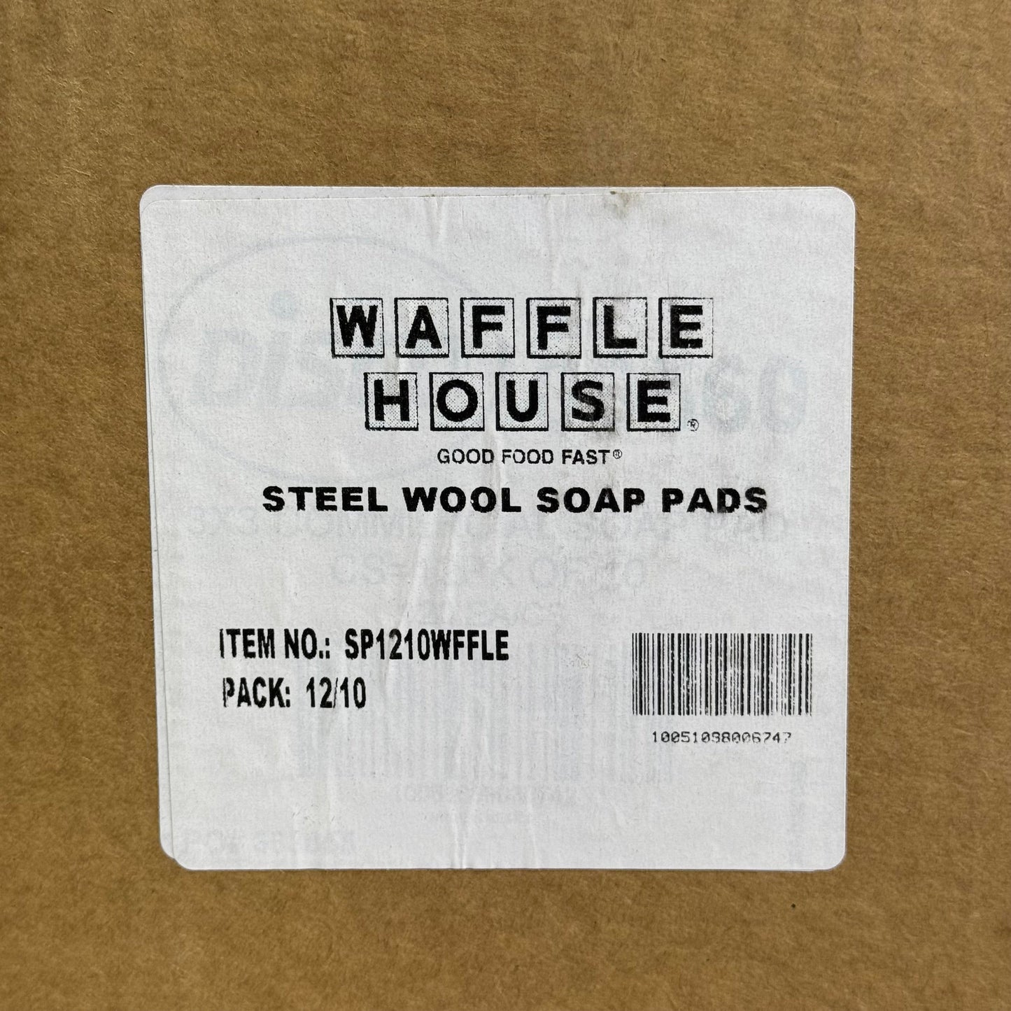 ZA@ WAFFLE HOUSE (120 PACK) Steel Wool Soap Pads SP1210WFFLE G
