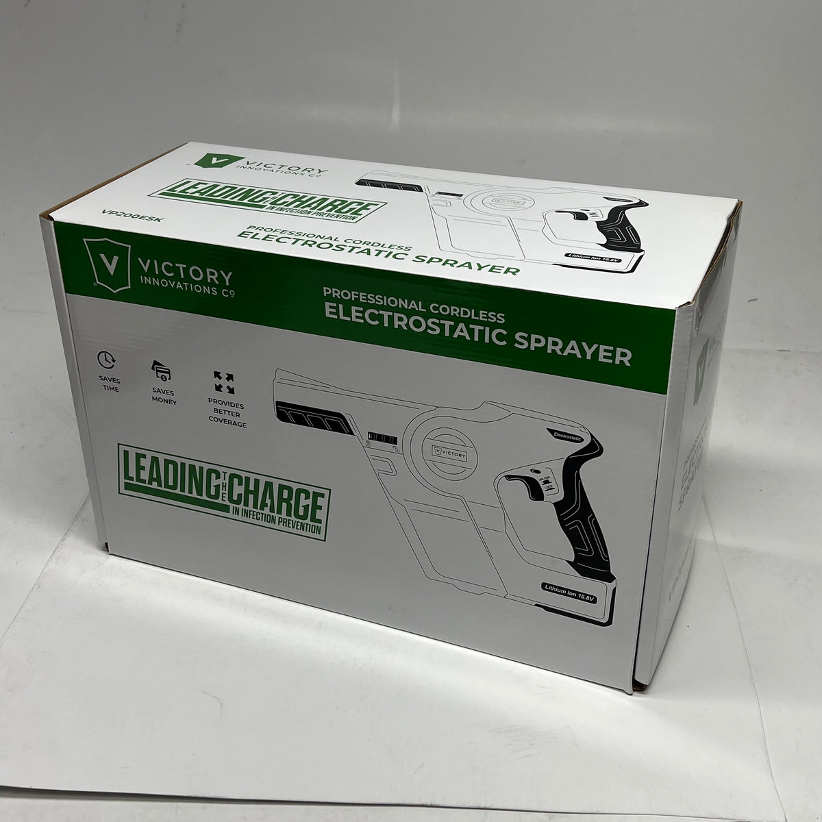 VICTORY INNOVATIONS Professional Cordless Electrostatic Sprayer Green VP200ESK