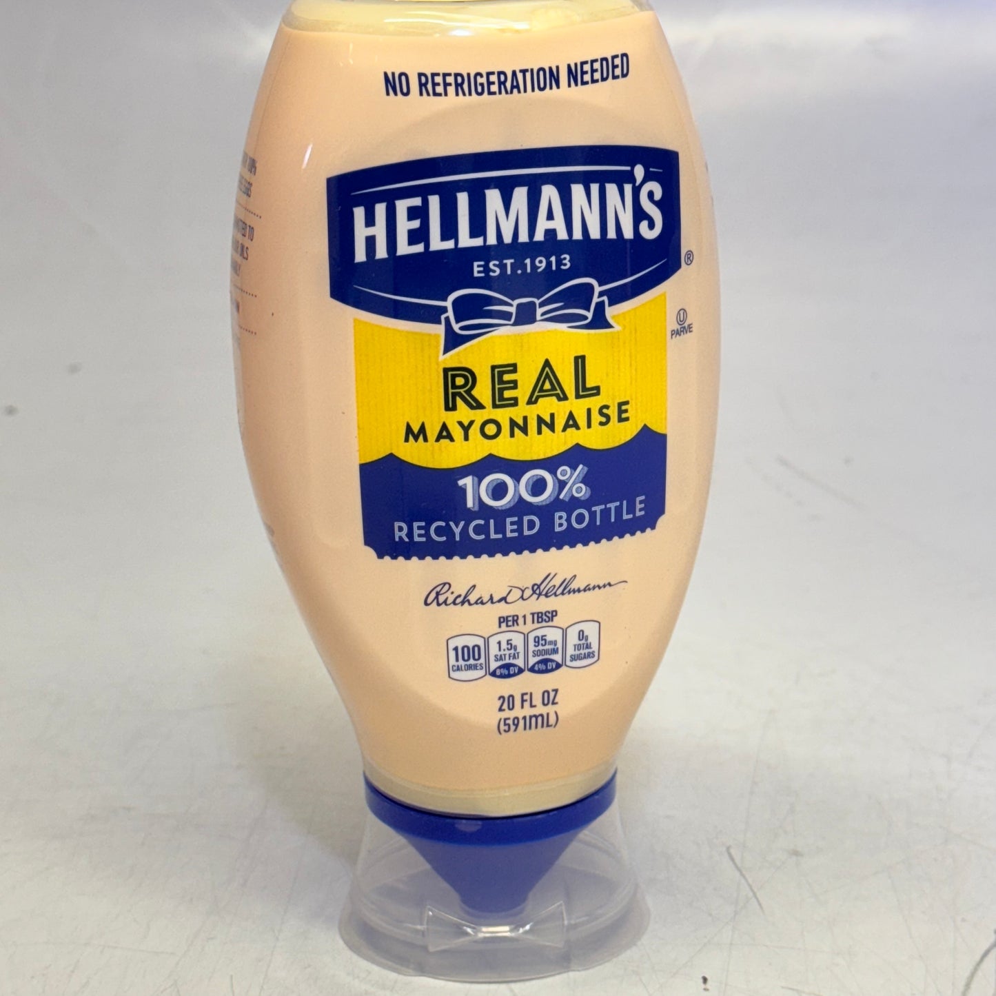 HELLMANN'S (5 PACK) Real Mayonnaise Squeeze Bottle 20 fl oz Mayo BB 08/26