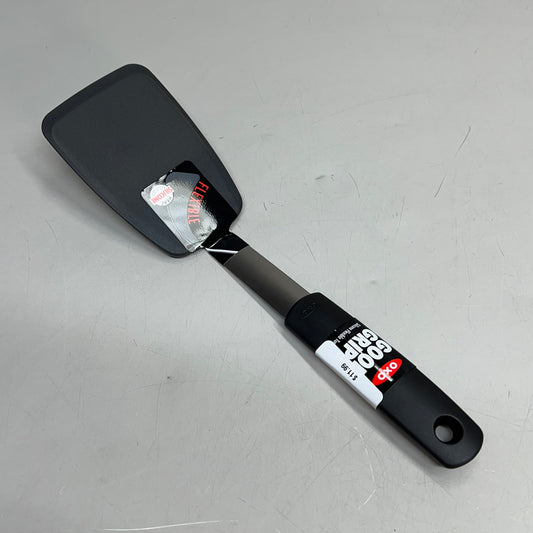 OXO Silicone Flexible Turner Stainless Steel & Non-Stick 12" Black 1071536