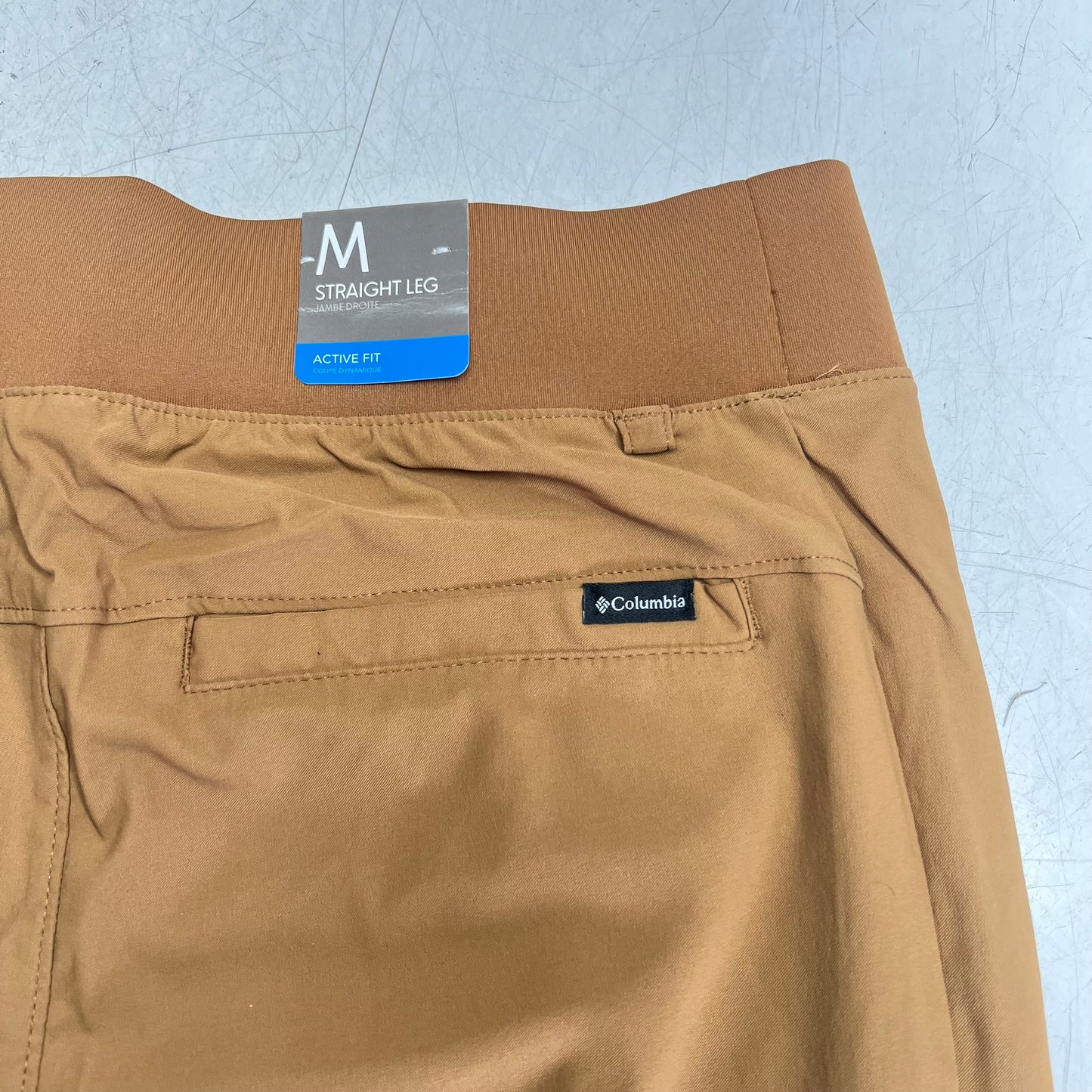COLUMBIA Leslie Falls Pants Straight Leg Women's Sz M  Camel Brown 2087031