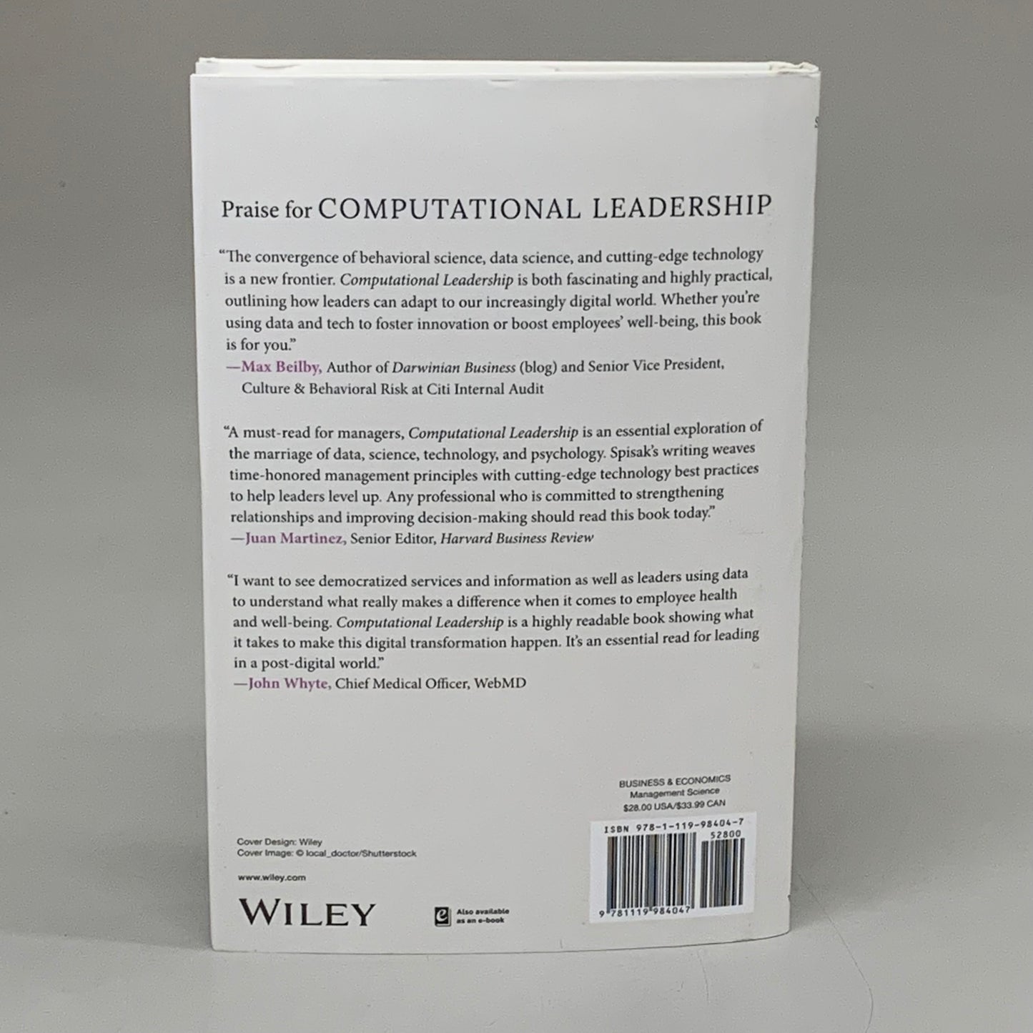 WILEY Brian R. Spark Computational Leadership 224 Pages