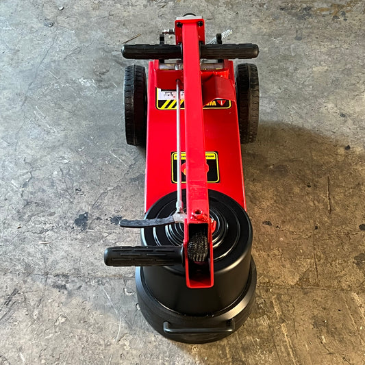 JACK 100 Ton Two-section Pneumatic Jack with Folding Handle Sz 28.3" X 12.6" X 15.7" - Red TLAJ50100