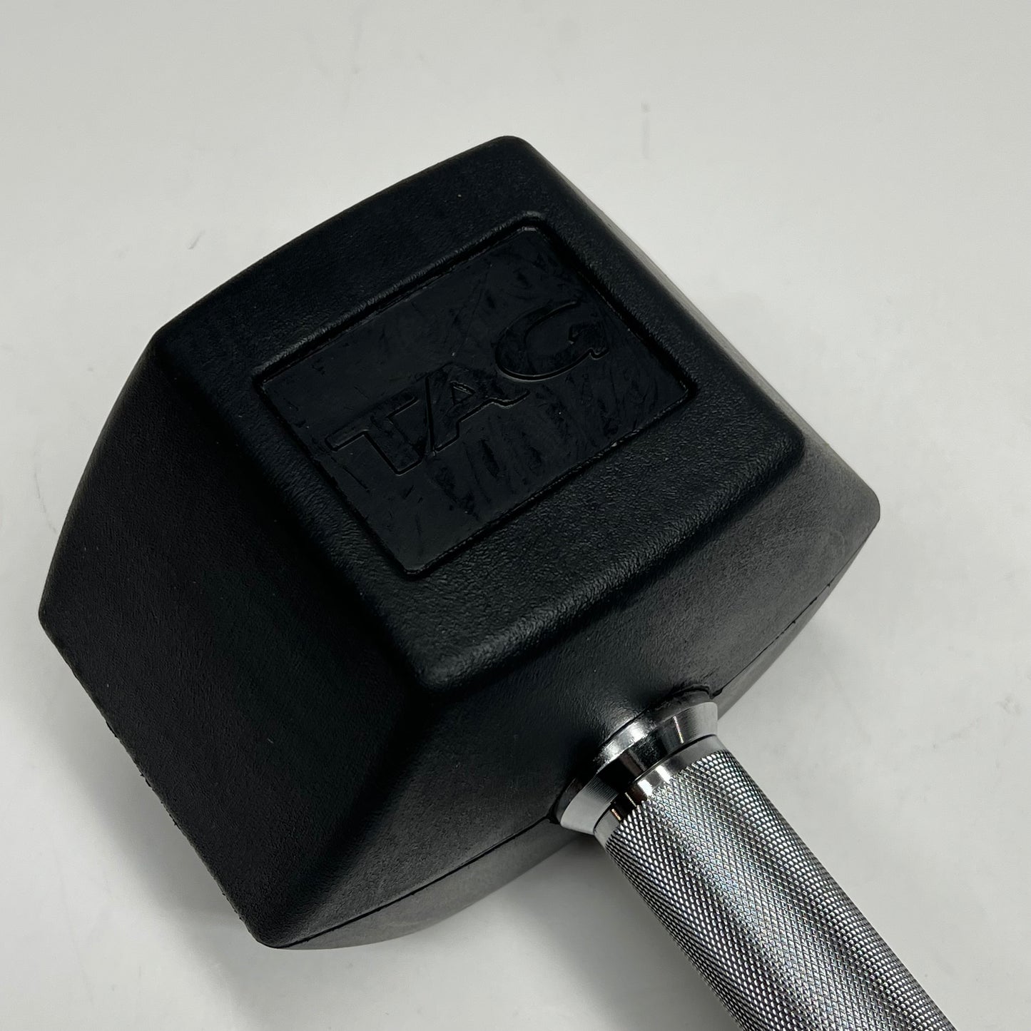 ZA@ TAG Metal & Rubber Dumbbells 45lbs Black/Chrome 1908