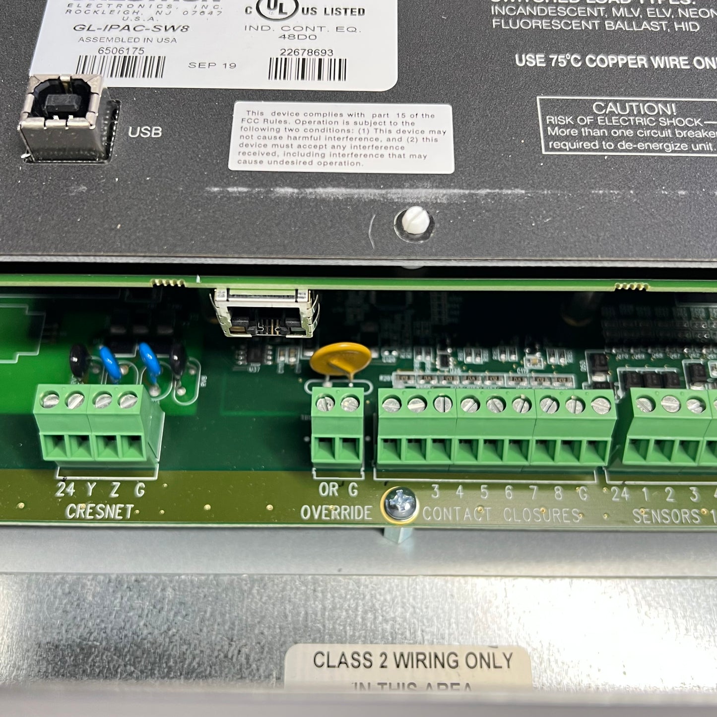 CRESTRON Green Light Integrated Switching System CL-SPACEBUILDER-GLIPACSW8