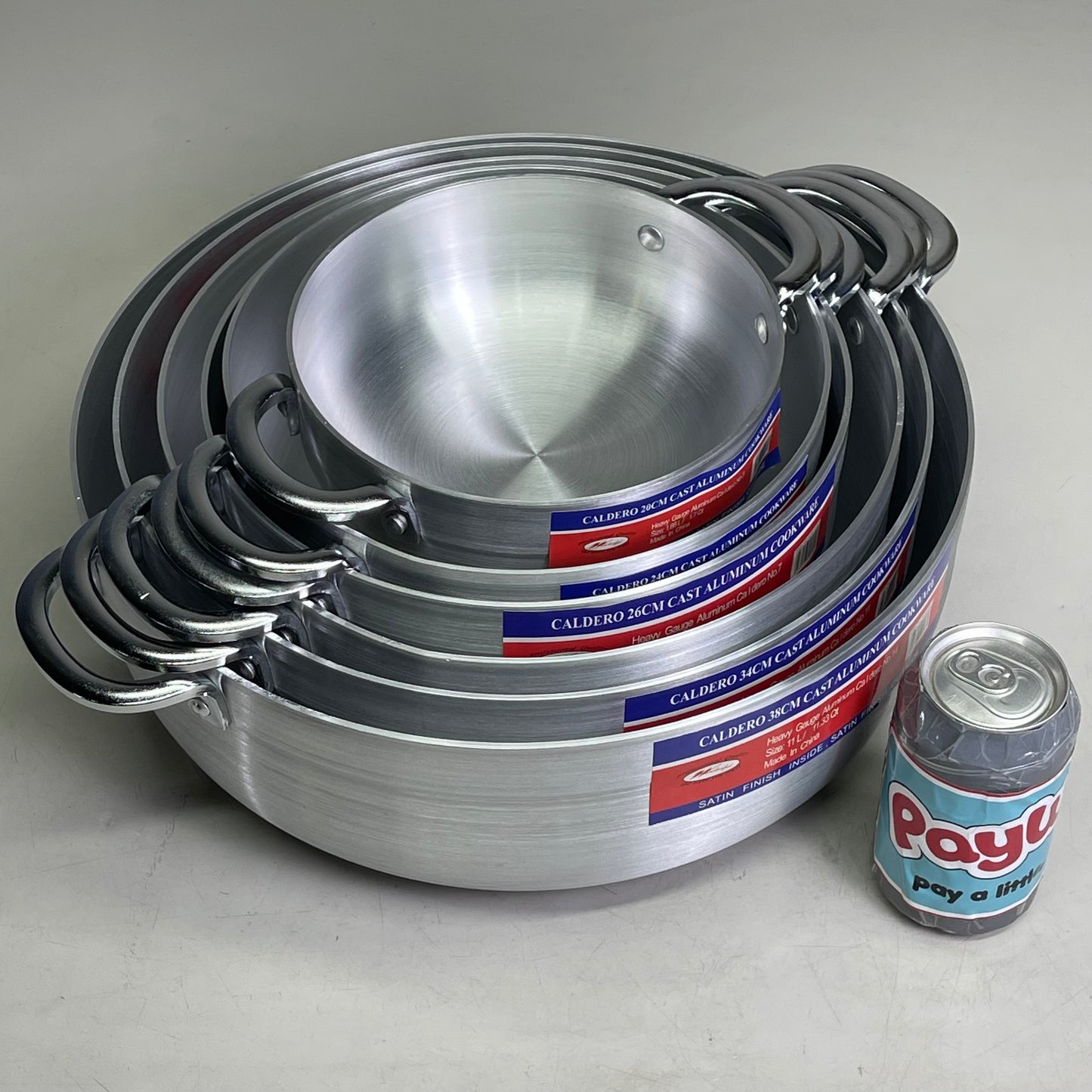 Cast Aluminum Caldero Cookware 6 Piece Set Satin Finish