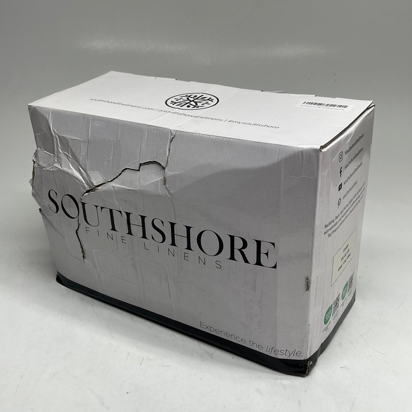 SOUTHSHORE FINE LINENS Khari Quilt & Sham Set King/Cal King Slate 10458273