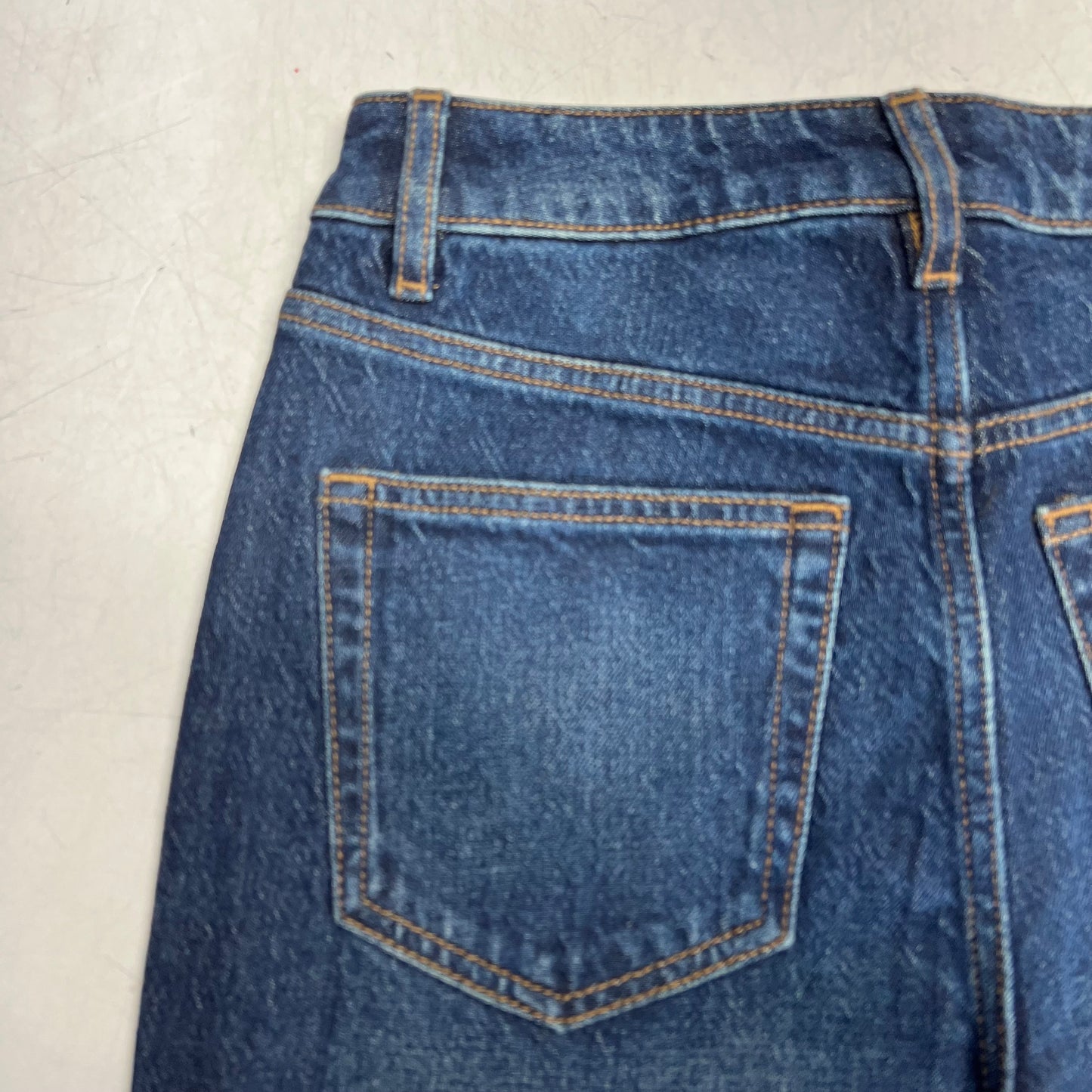 RW & CO High Rise Straight Leg Jeans Women's Sz 26 Dark Blue Wash 487897