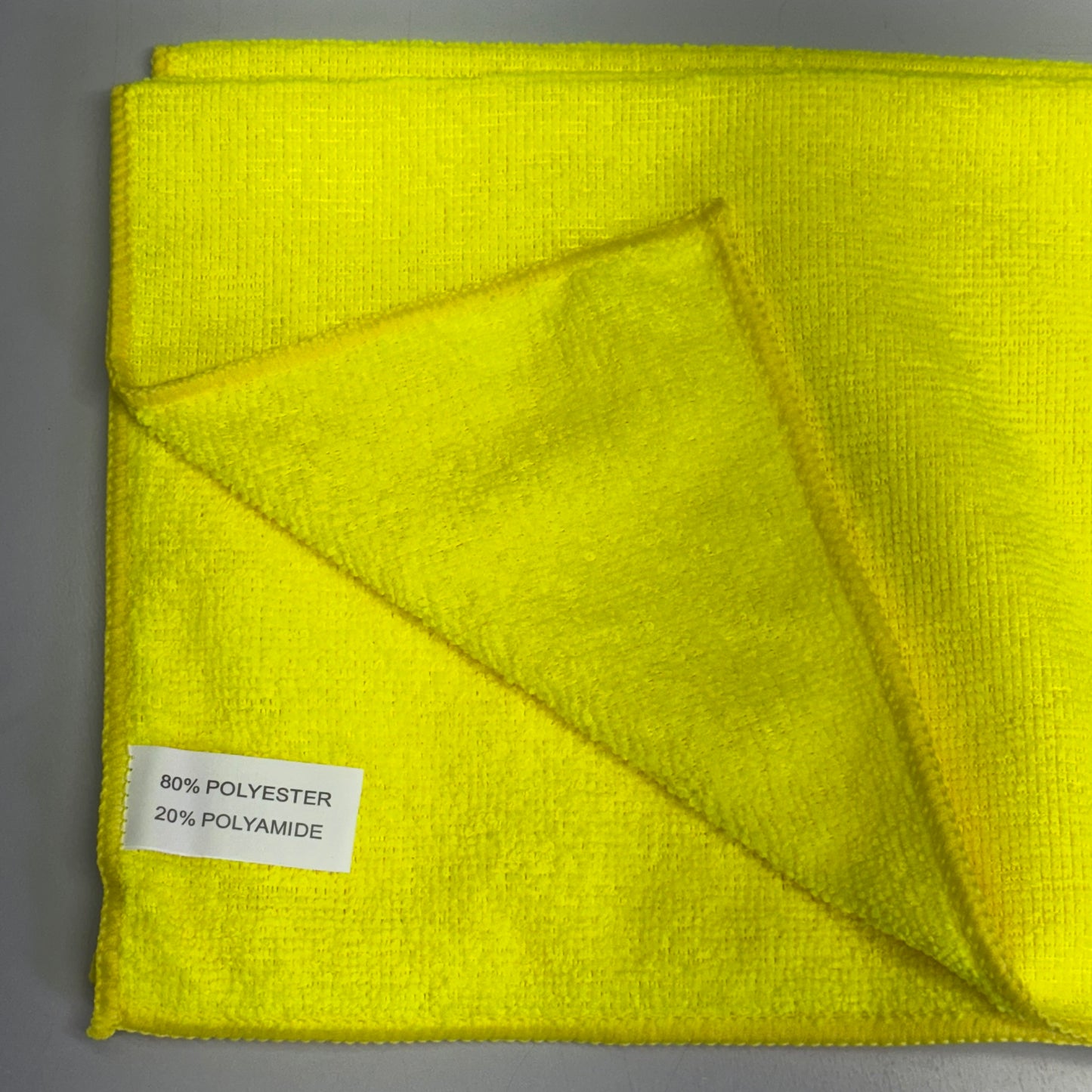 12 PACK! Yellow Microfiber Towel 16" x 16" MS-YE40200