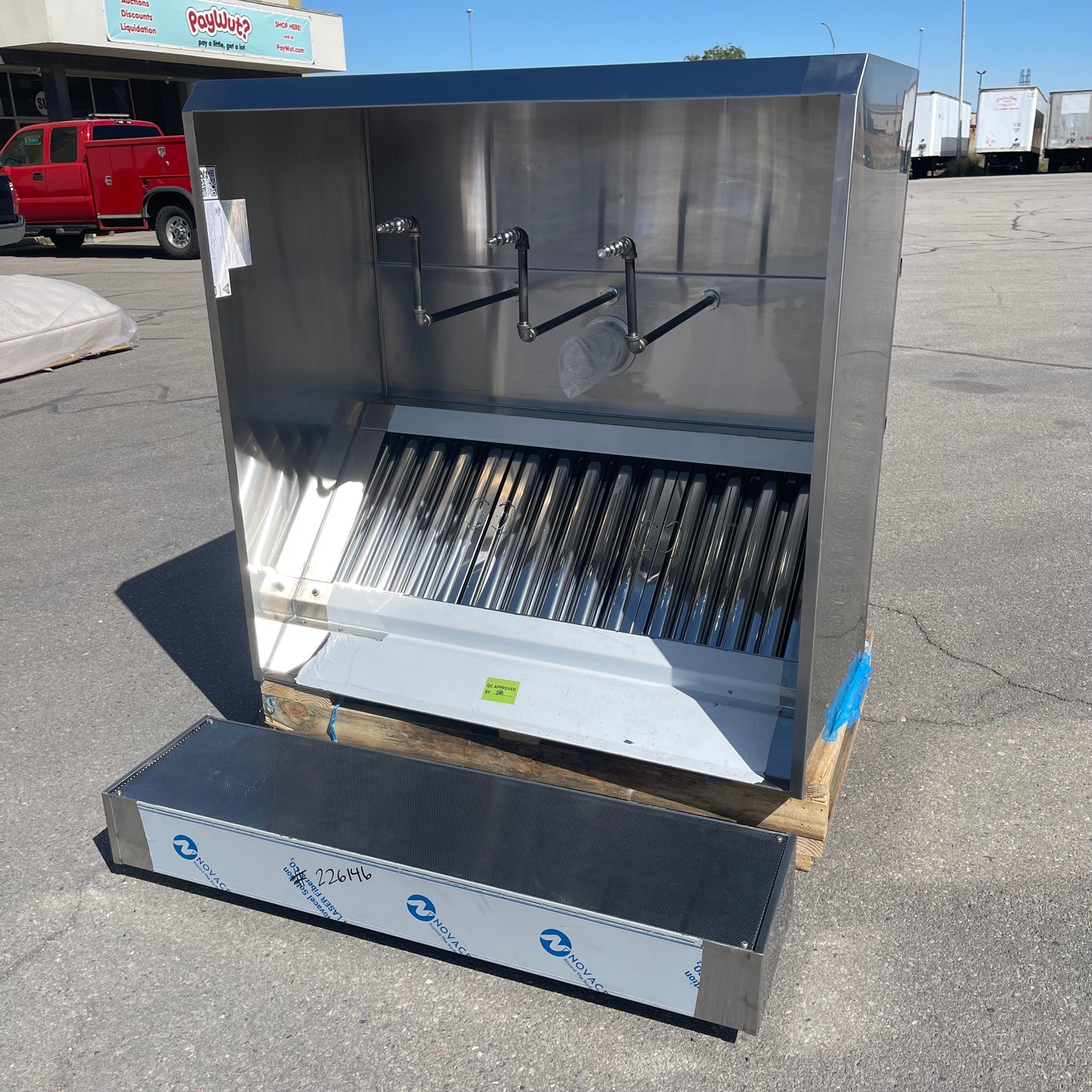 Z@ NORTH AMERICAN KITCHEN SOLUTIONS Commercial Kitchen Exhaust Hood Stainless Steel TX226146
