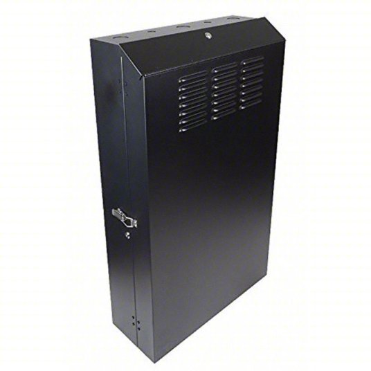 VIDEO MOUNT PRODUCTS Vertical Wall Cabinet 42-3/4"H x 25-5/8"W x 9-3/4"T, Black ERVWC-5U36