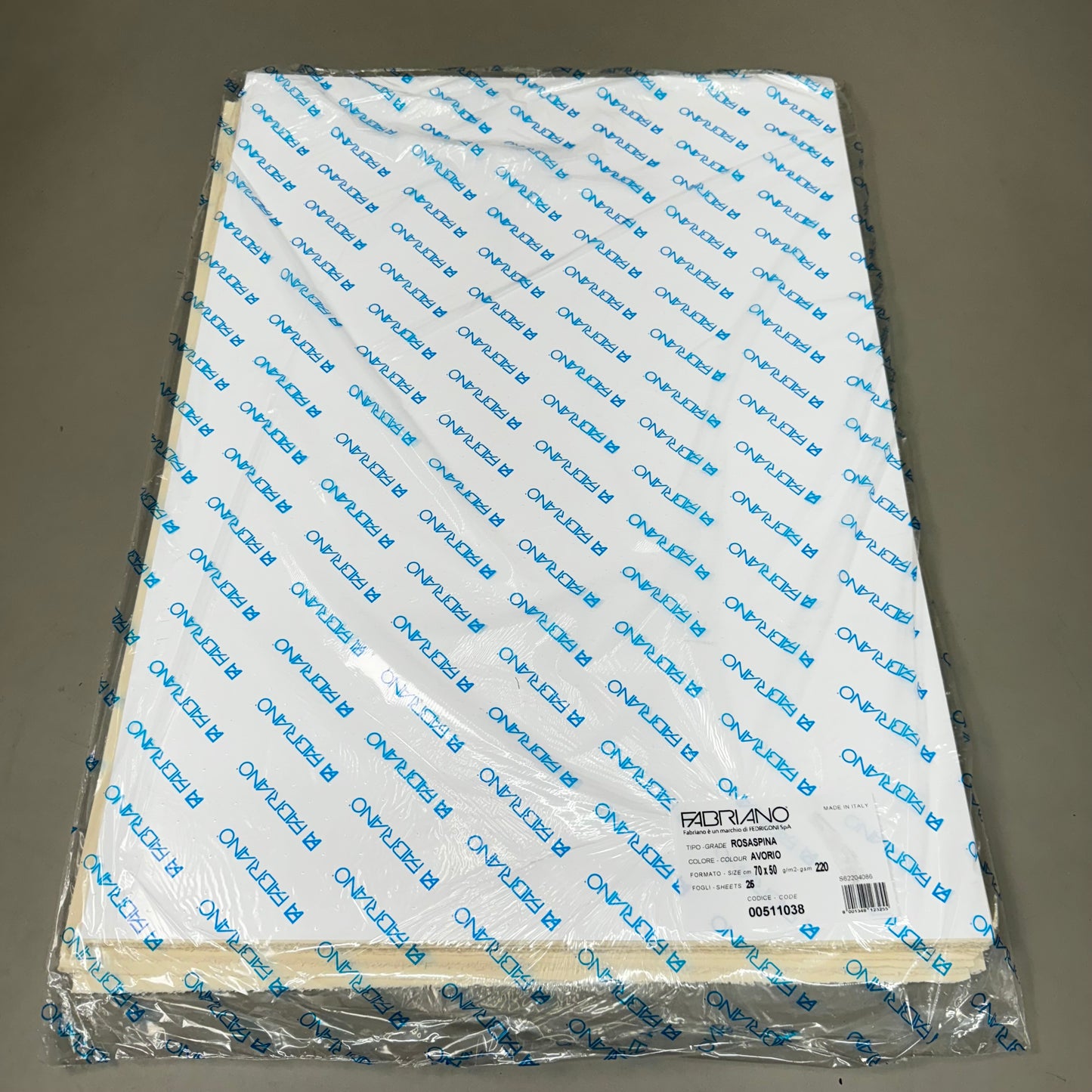 FABRIANO (25 Sheets) Rosaspina Avorio Cotton Paper 27.5x19.6 00511038