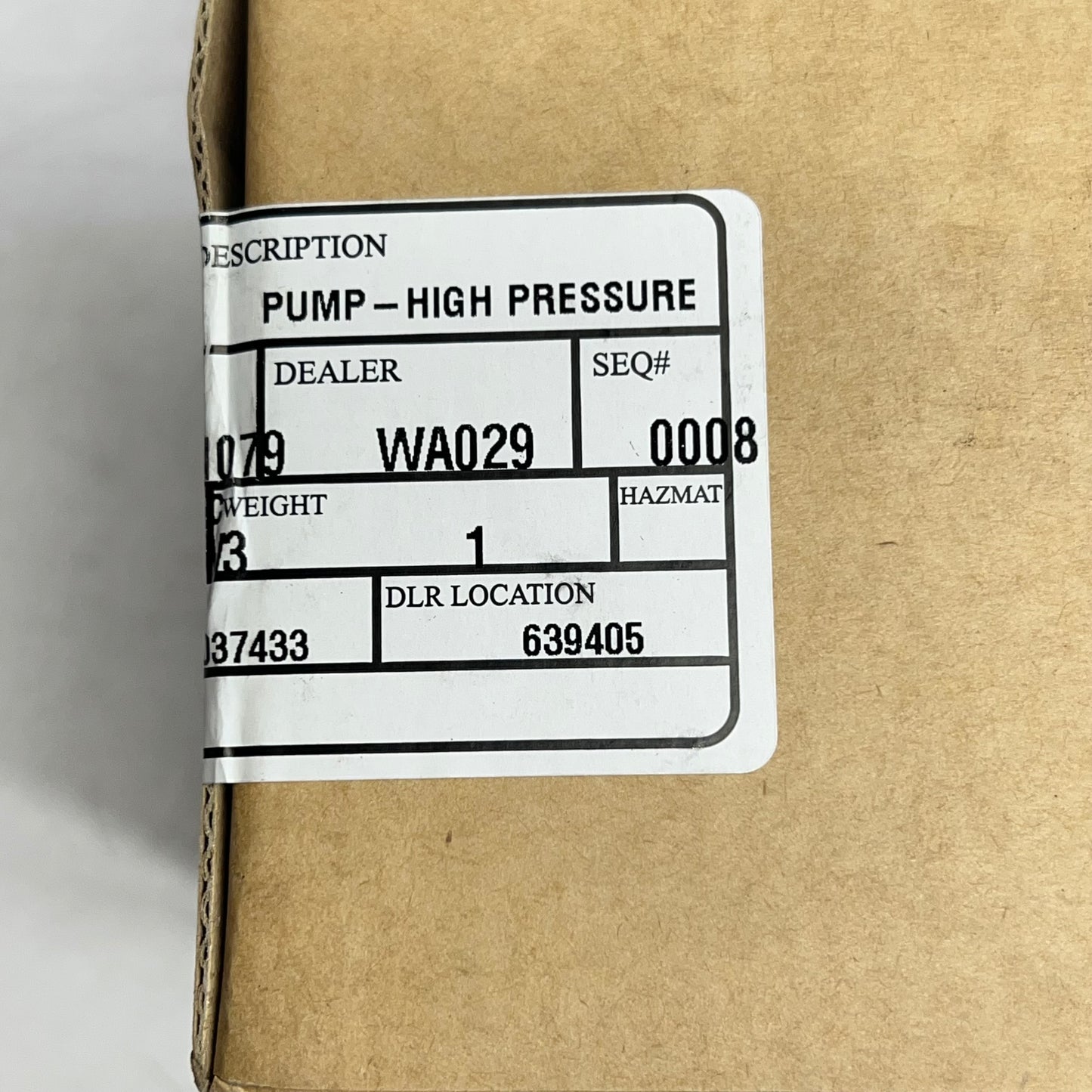 KIA Genuine OEM Fuel Pump 2022-25 Carnival 3.5l. High Pressure Direct Injection