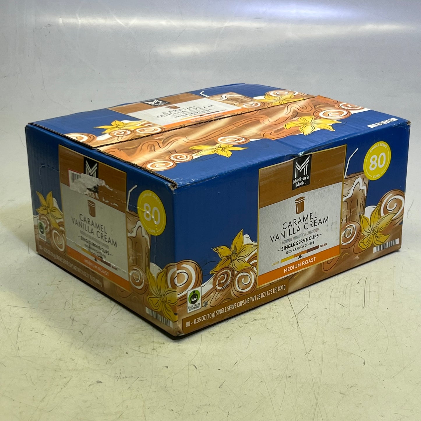 MEMBER'S MARK (80 PACK) Medium Roast Coffee Pods, Caramel Vanilla Cream 0.35 oz. BB 03/26