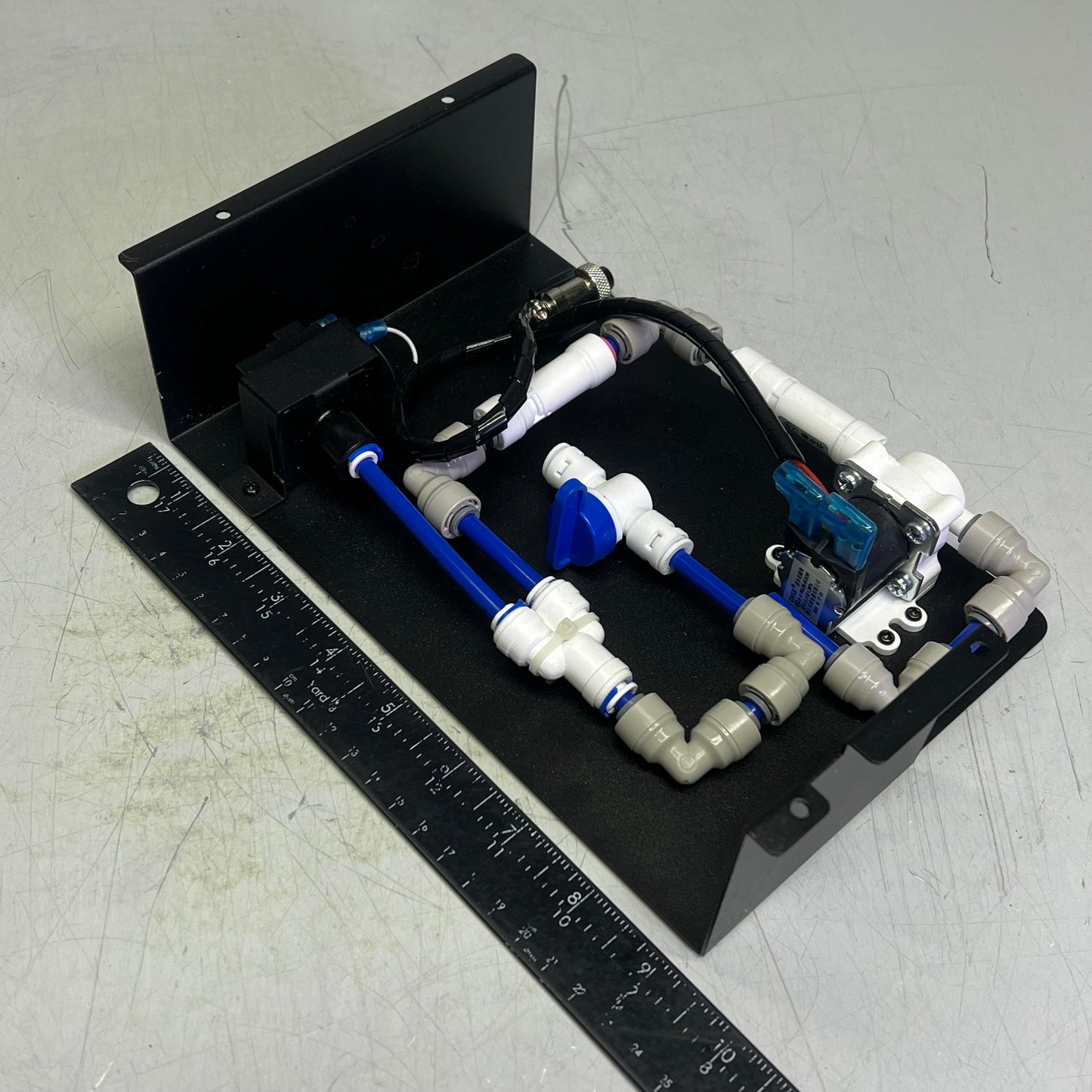 AQUAFIRE Direct Plumbing Kit For Water Electric Fireplace Black AWA-DP-LP