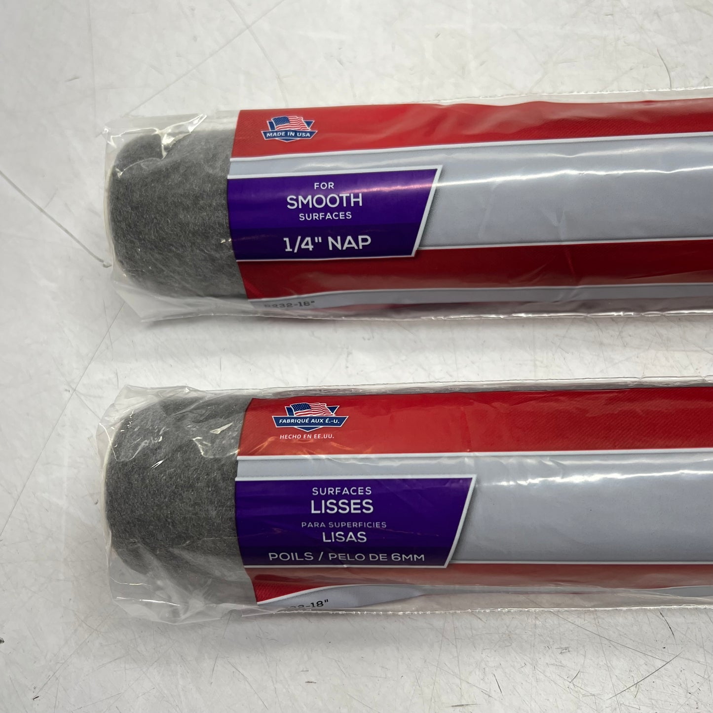 WOOSTER (2 PACK) Epoxy Glide For Smooth Floor Coatings 1/4" Nap 18" R232-18"