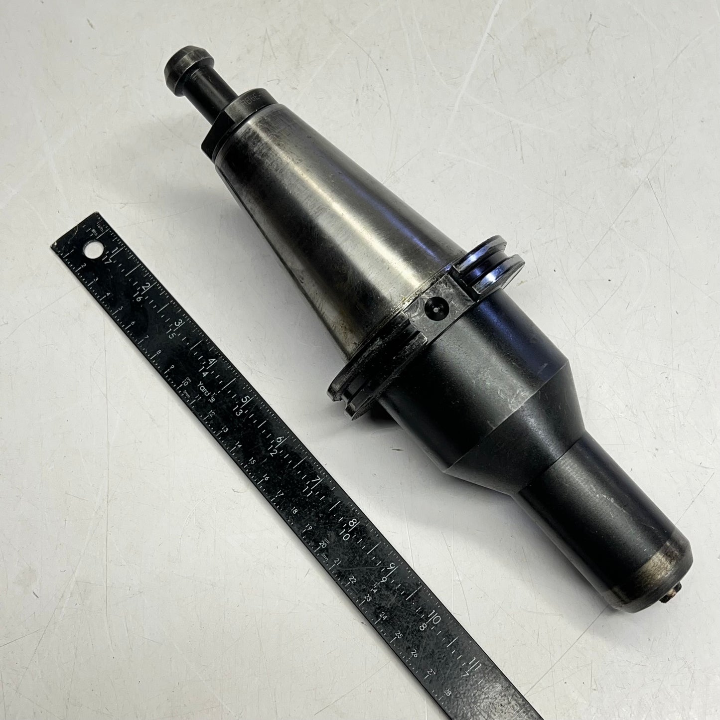 Cat 50 End Mill Holder & Retention Knob  ~1/2" Bit Hole Dia (Used)