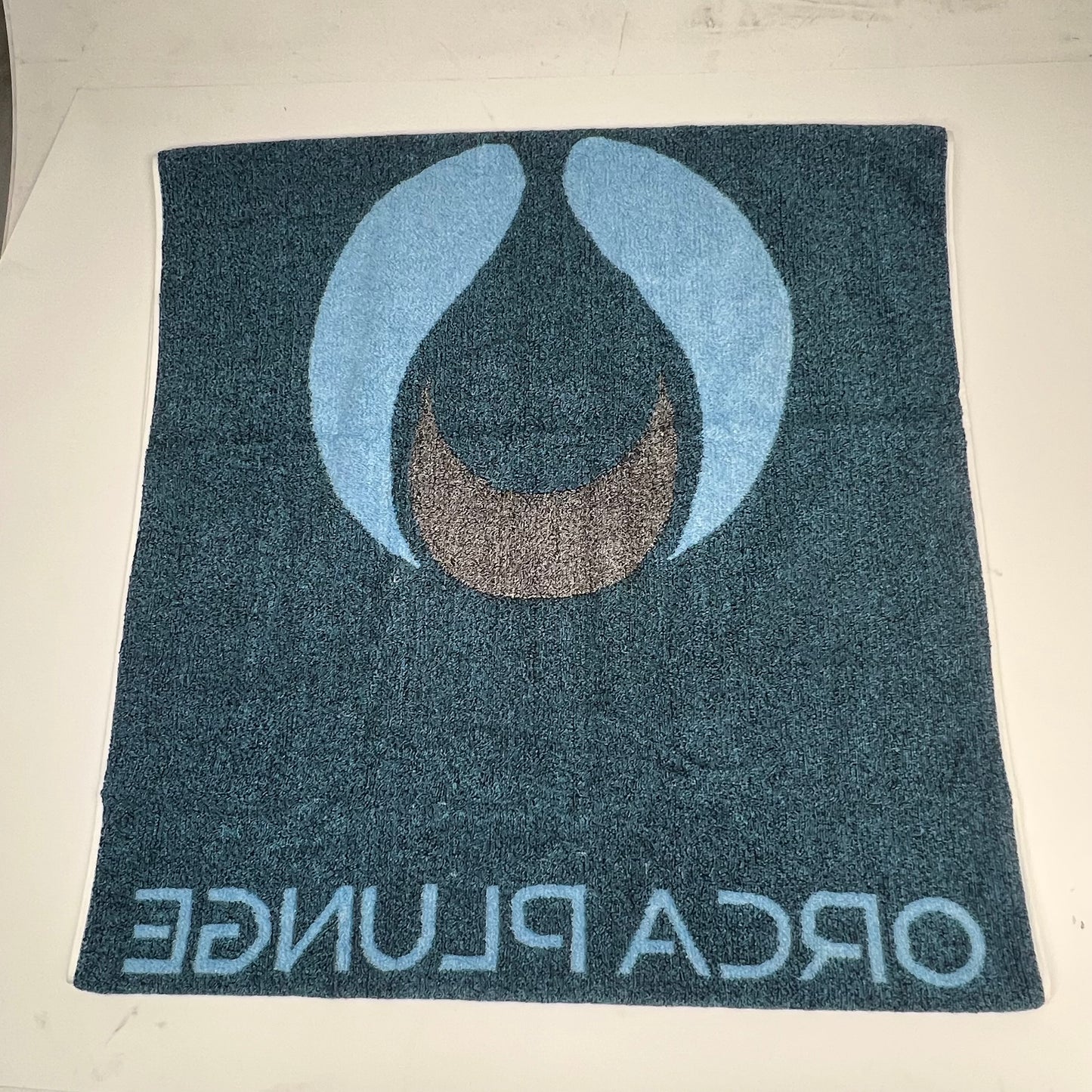 ORCA PLUNGE Beach Towel for Cold Plunge 100% Cotton 63"x32" White/Black