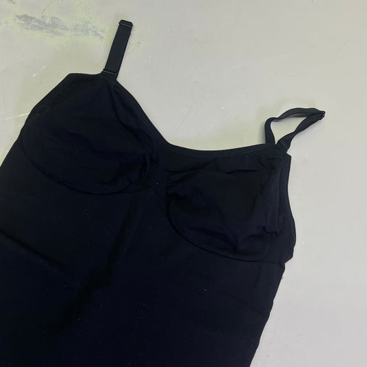 LUXMERY Breathable Stretch Fabric Low Back Sculpting Body Suit Sz XL Black