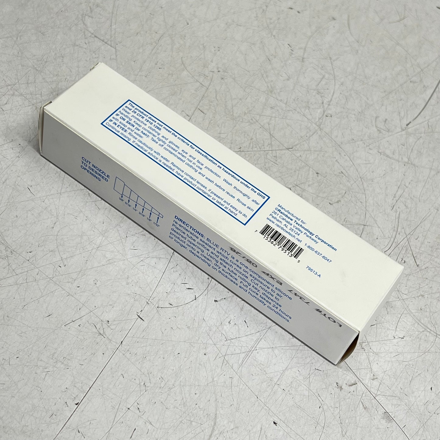 ZA@ RAINBOW TECH CORP (2 PACK) Rtv Silicone Re-enterable Sealant & Plastic Nozzle 3oz 79513