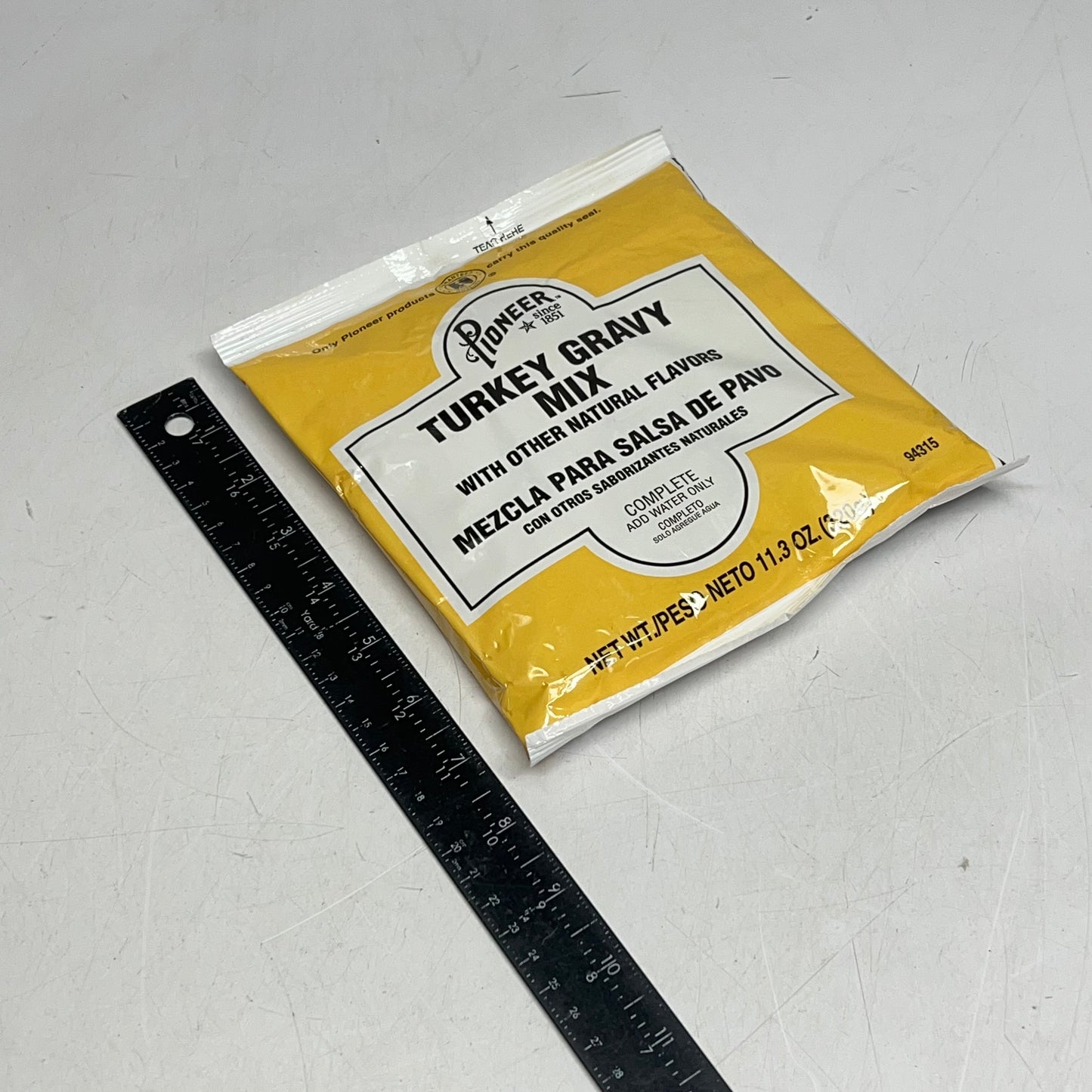 ZA@ PIONEER (6 PACK) Individually Packaged Powder Turkey Gravy Mix 11.3 Oz White C