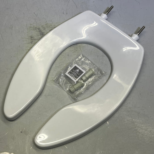 OLSONITE Elongated Plastic Toilet Seat, White 95SSCT000 (New Other, Distressed Box)