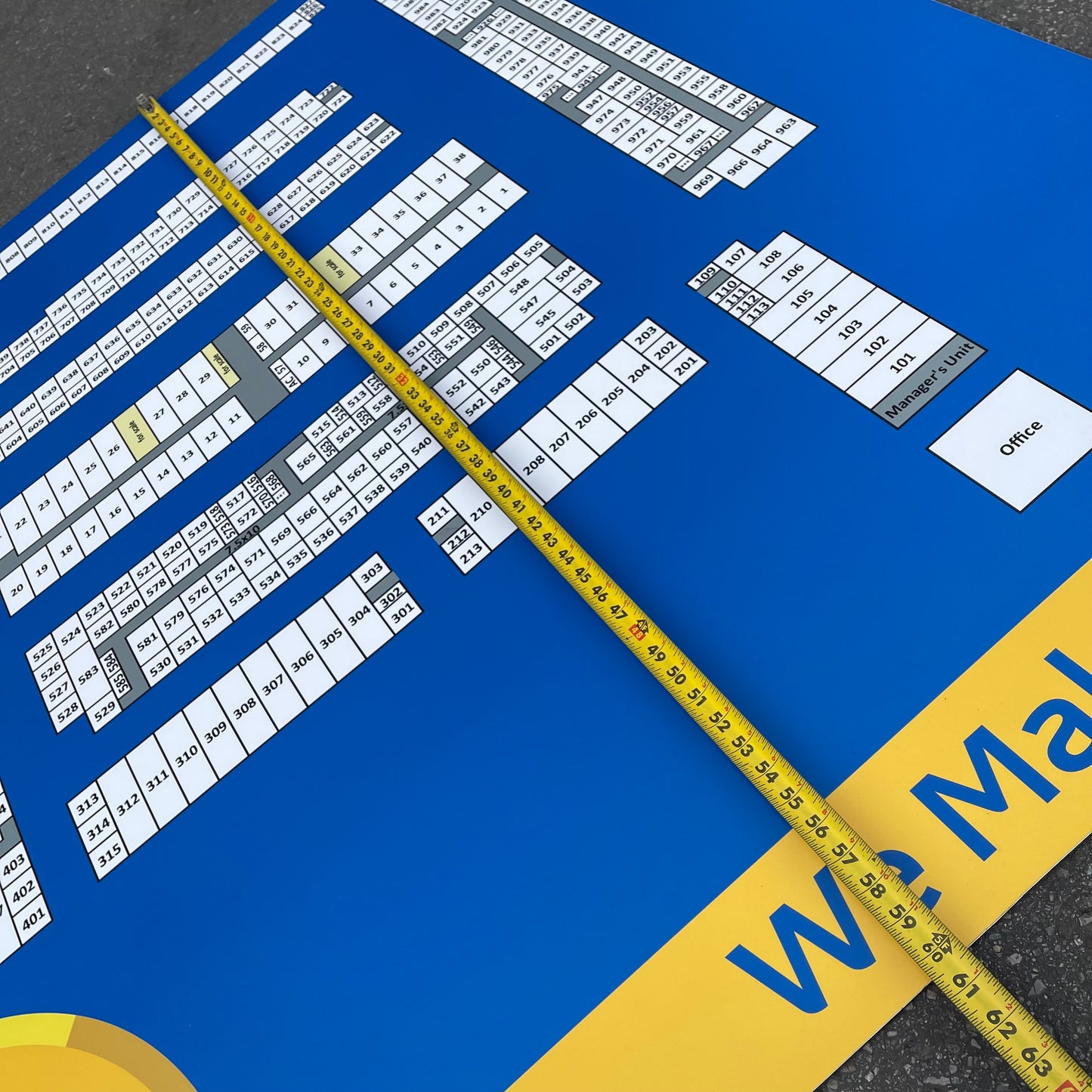 ZA@ Pallet of MIXED Scrap Aluminum Sign 60” x 59” ~18 lbs (AS-IS)