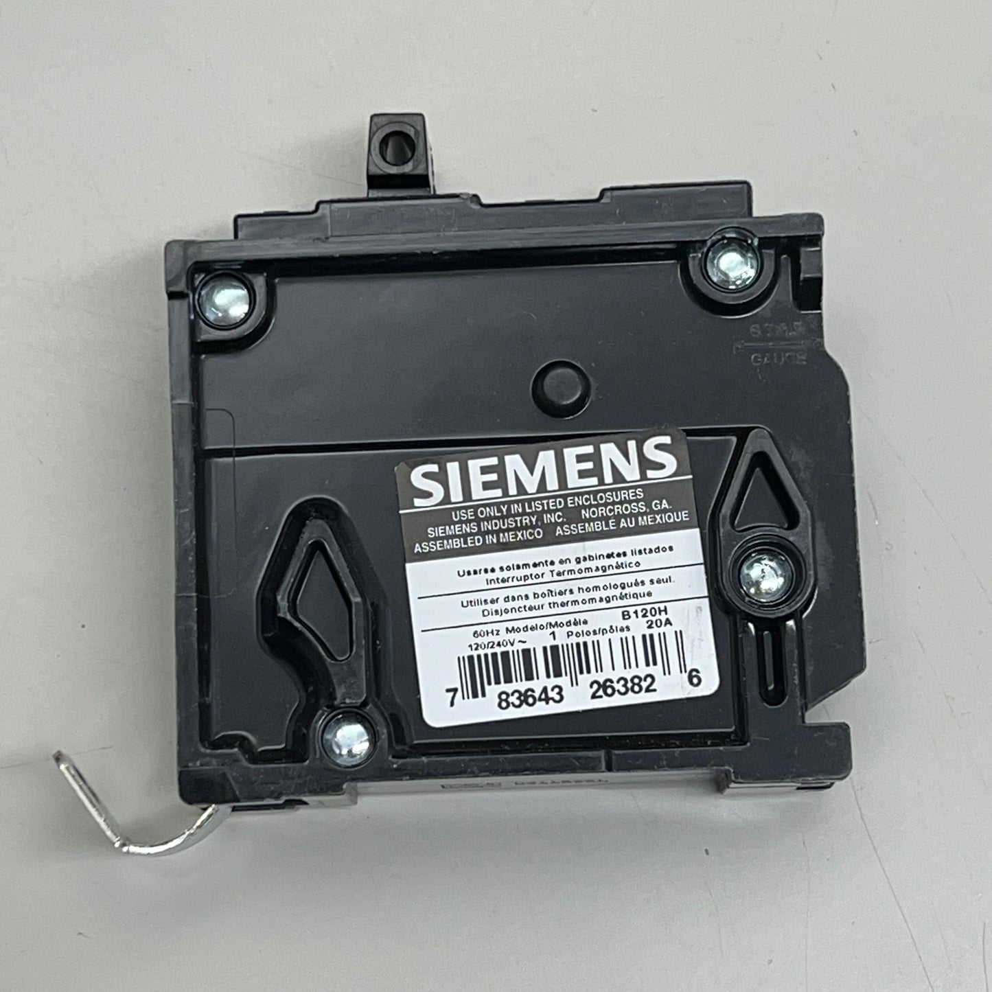 SIEMENS (2 PACK) 20 Amp 2kA Circuit Breaker Bolt-On 1 Pole 120 Volt B120H