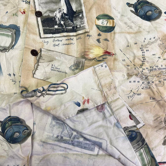 POLO BY RALPH LAURN Vintage Camp 100% Cotton Men's Sz XL Tan