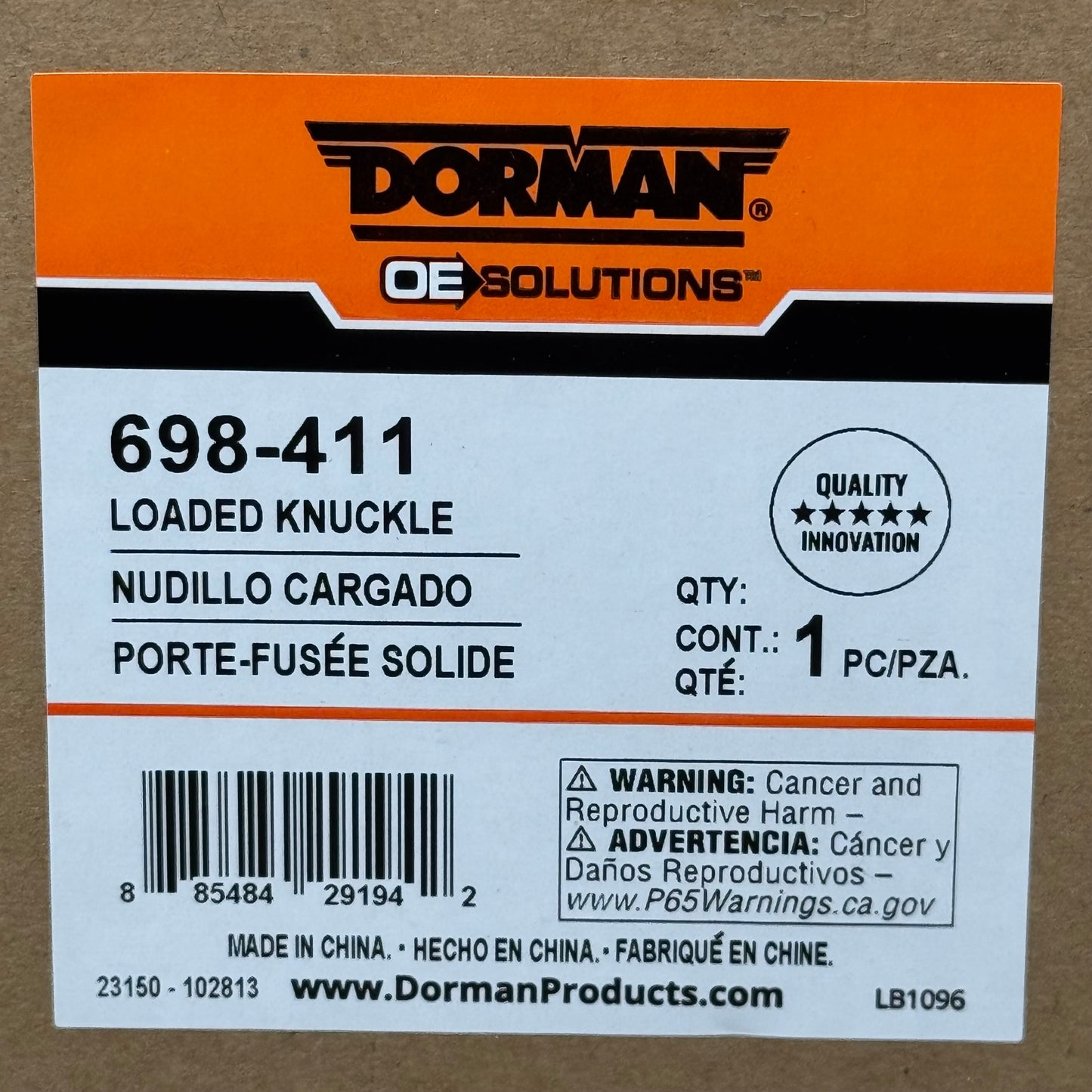 DORMAN Steering Loaded Knuckle Kit Front Left for Jeep & Dodge Vehicles 698-411