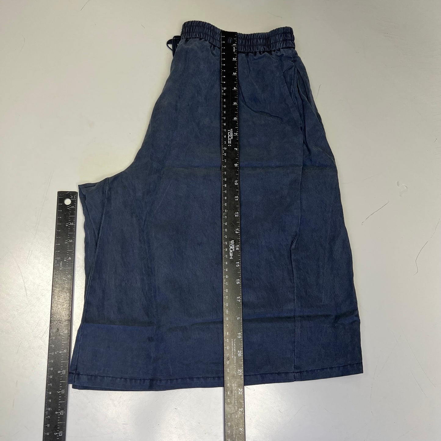 FREE PEOPLE Sidra Set Halter Top & Knee Shorts Women's Sz S India Ink 98363328