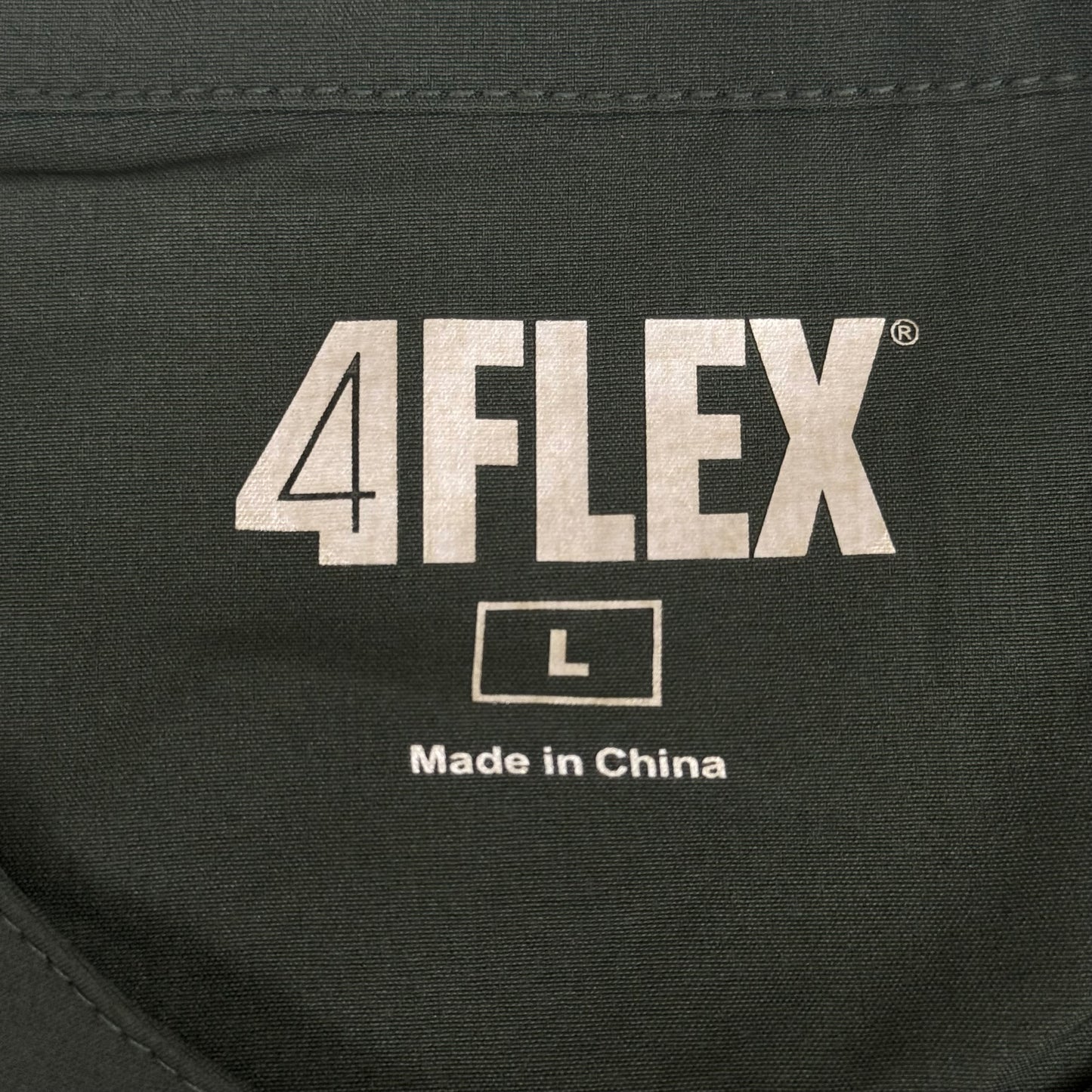 GREEN TOWN 4 Flex Scrubs Jumpsuit Cinch In Waist Women's Sz L Olive GFX-023AST