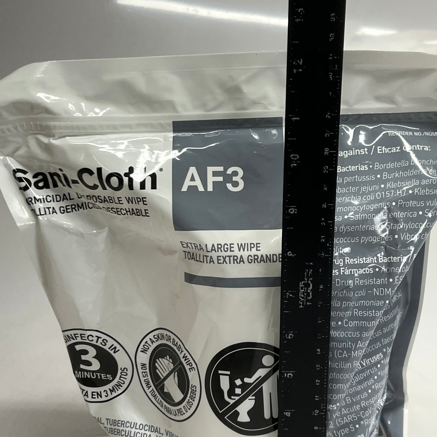 PDI (2 PACK, 160 WPES EACH) AF3 Sani-cloth Germicidal Disposable Wipes Sz Extra Large BB 07/27