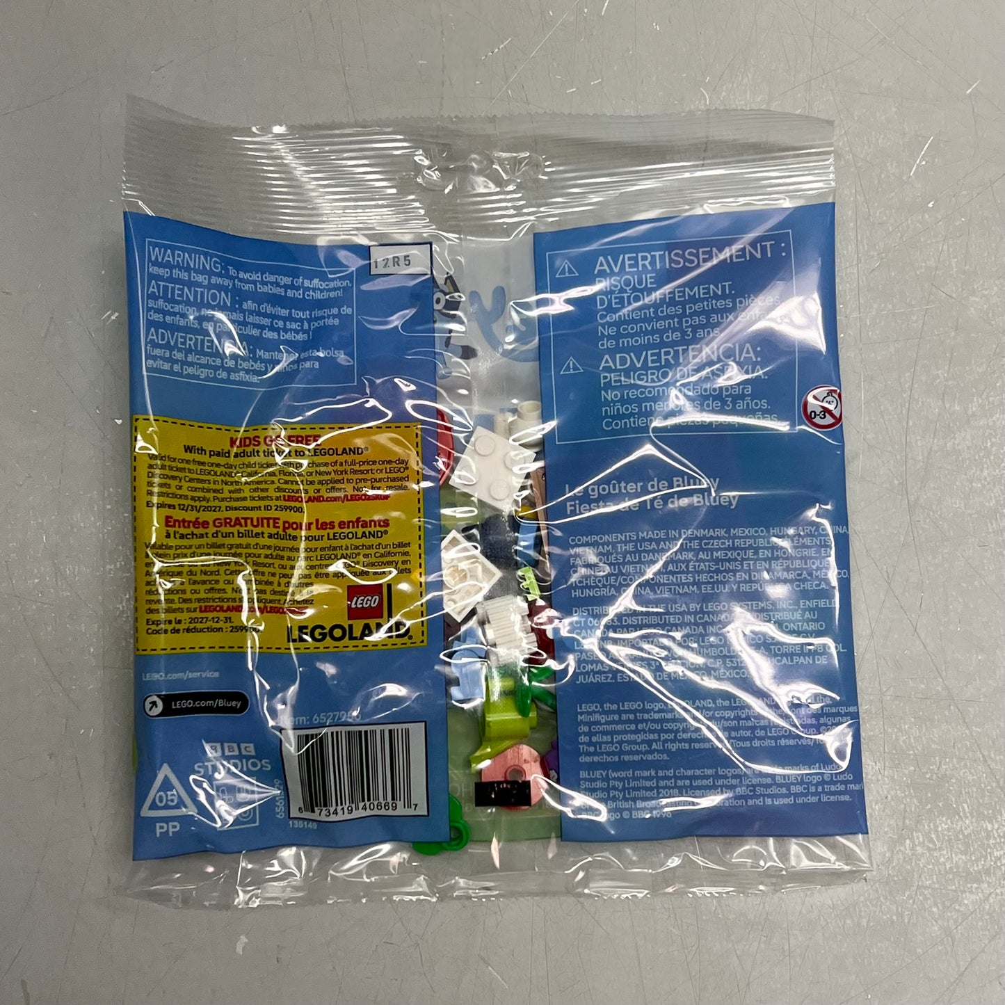 LEGO Bluey & Chattermax Tea Party Building Toy For Kids Ages 4+ 33 Piece 30687