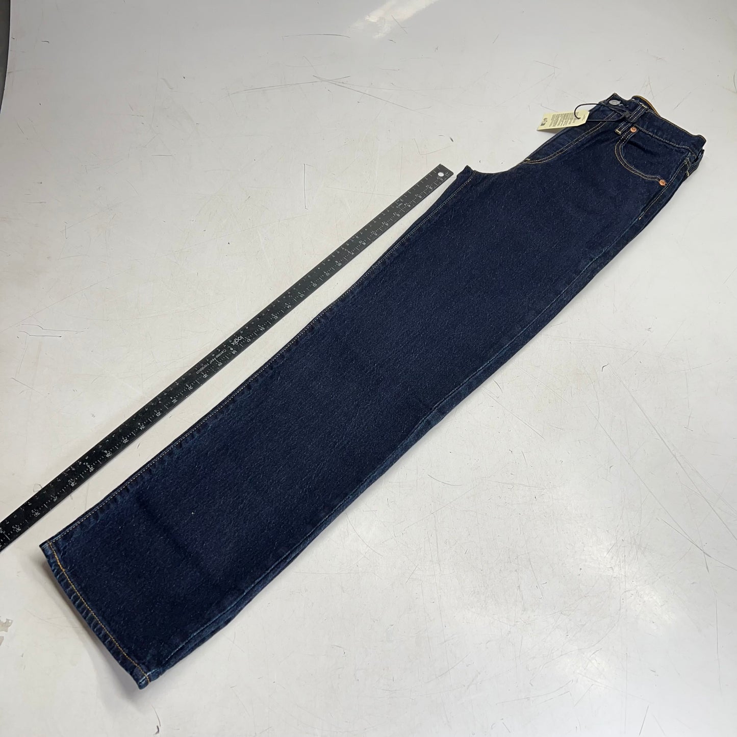LEVIS Ribcage Straight Leg Denim Pants  Women's Sz 26x32 Small Course 79078-0014