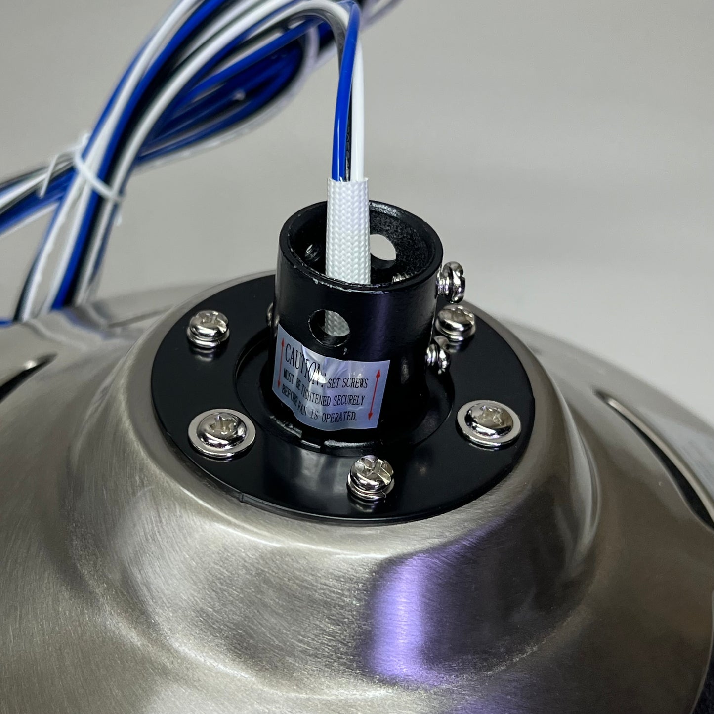 TRANSGLOBE Cappleman Energy Star 5-Blade Ceiling Fan Brushed Nickel F-1020-ES BN