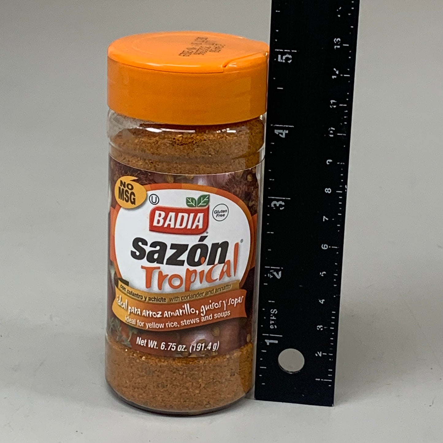 BADIA (6 PACK) Sazon Tropical W/ Coriander & Annato Gluten Free BB 10/29 6.75 Oz