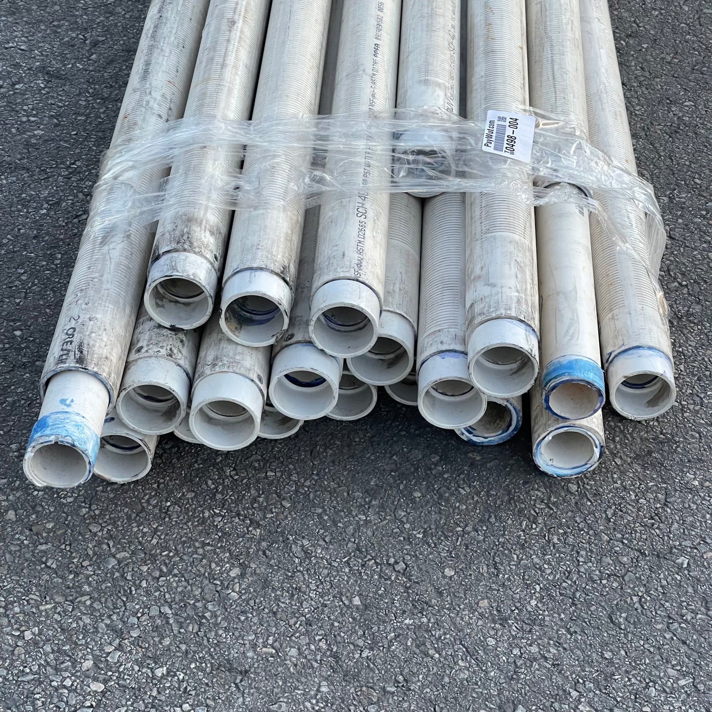 ZA@ Pallet of CRESLINE PVC Pipes 120”x2” (AS-IS)