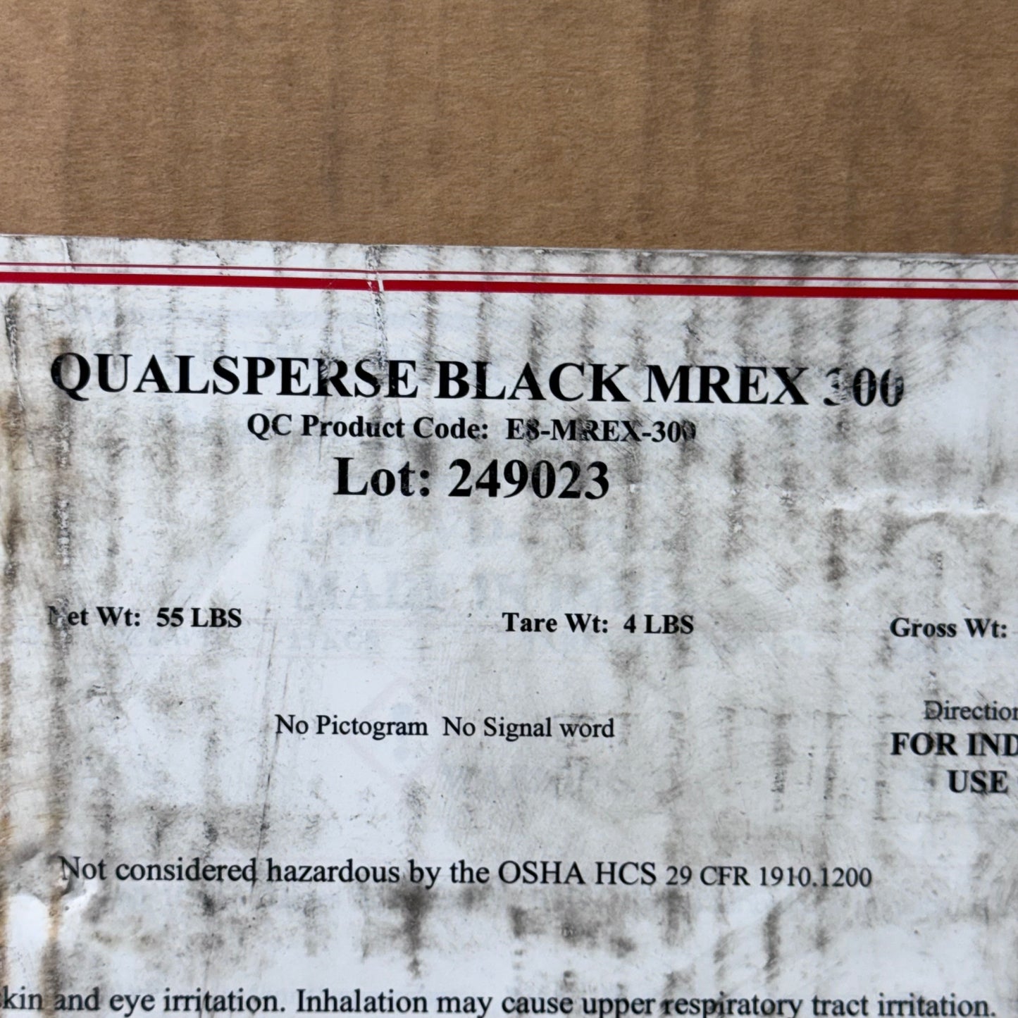 QUAILTY COLOR LLC (59 POUNDS) Powder Black MREX 300 Dye