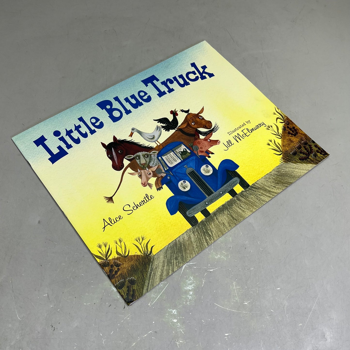 LITTLE BLUE TRUCK Paperback Children's Big Book By Alice Schertle 18"x14"