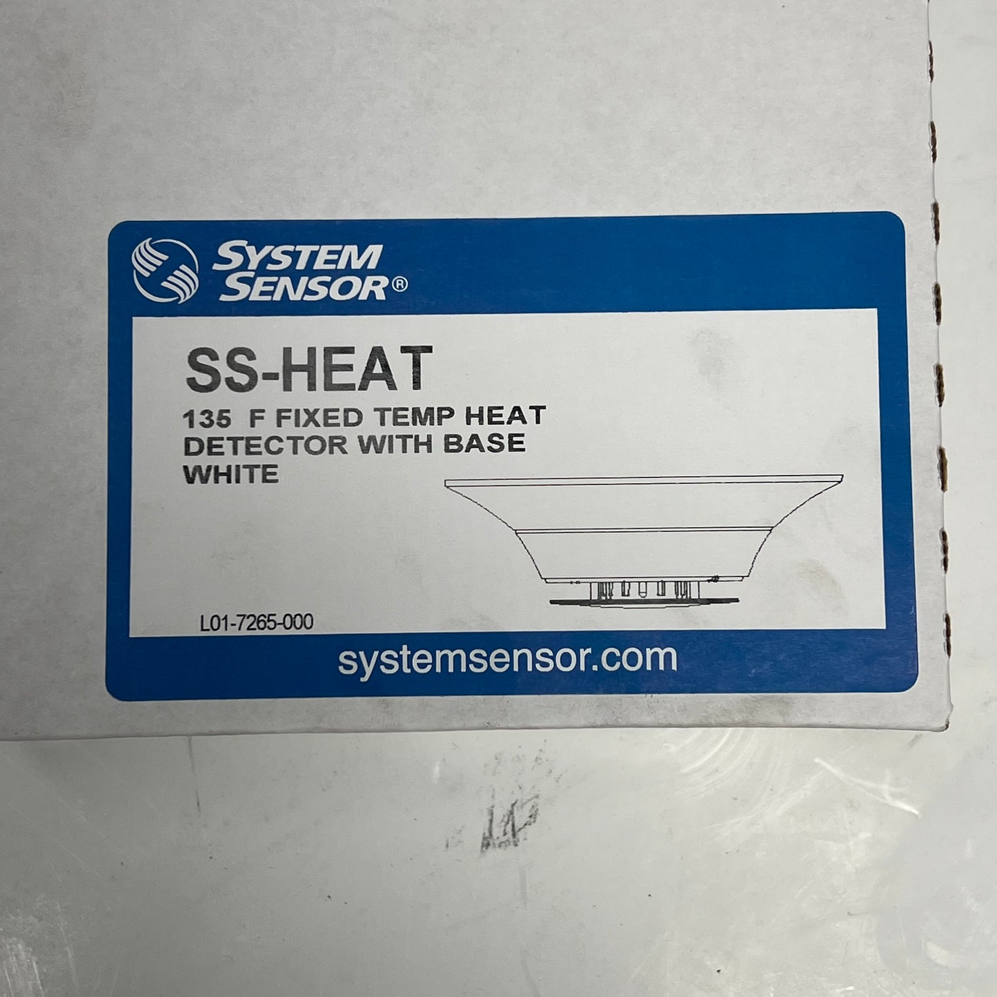 SYSTEM SENSOR Fixed Thermal Detector Ss-series Ceiling Mount 135°F SS-HEAT