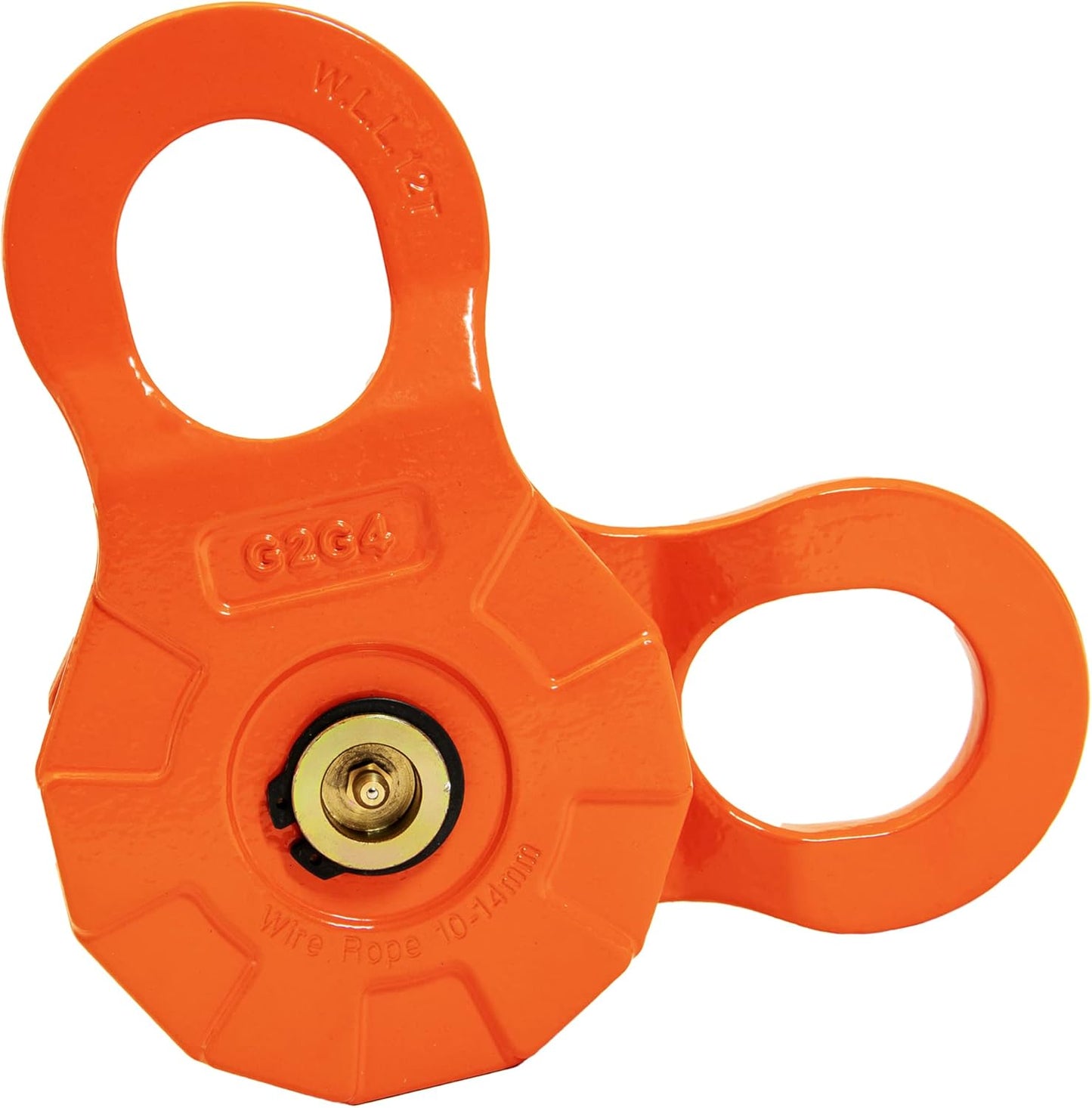 G2G4 12 Ton Snatch Block Pulley For Synthetic up to 5/8" Rope, Steel Cable, Winch