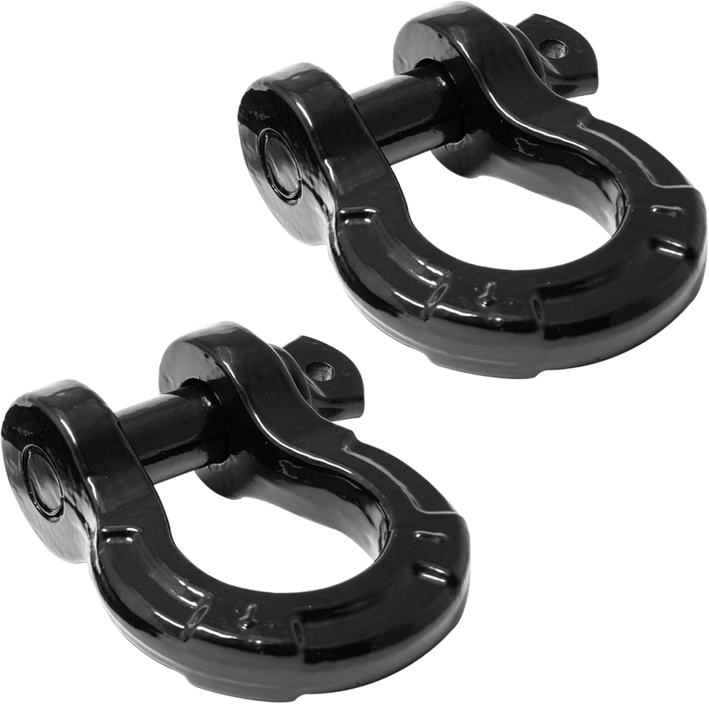 G2G4 (2 PACK) Heavy Duty Steel D-Ring Shackle ¾″ 57,000 lb Capacity ⅞″ Screw Pin