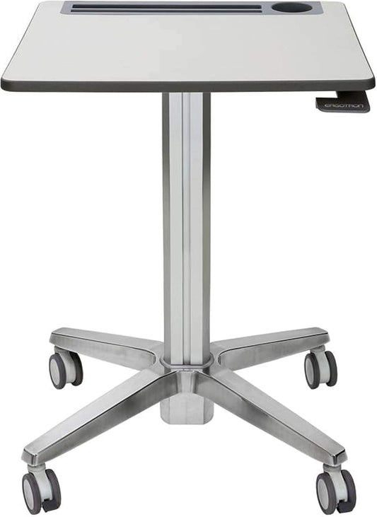 ERGOTRON LearnFit Mobile Sit / Standing Desk Adjusts from 29-45" Grey 24-547-003