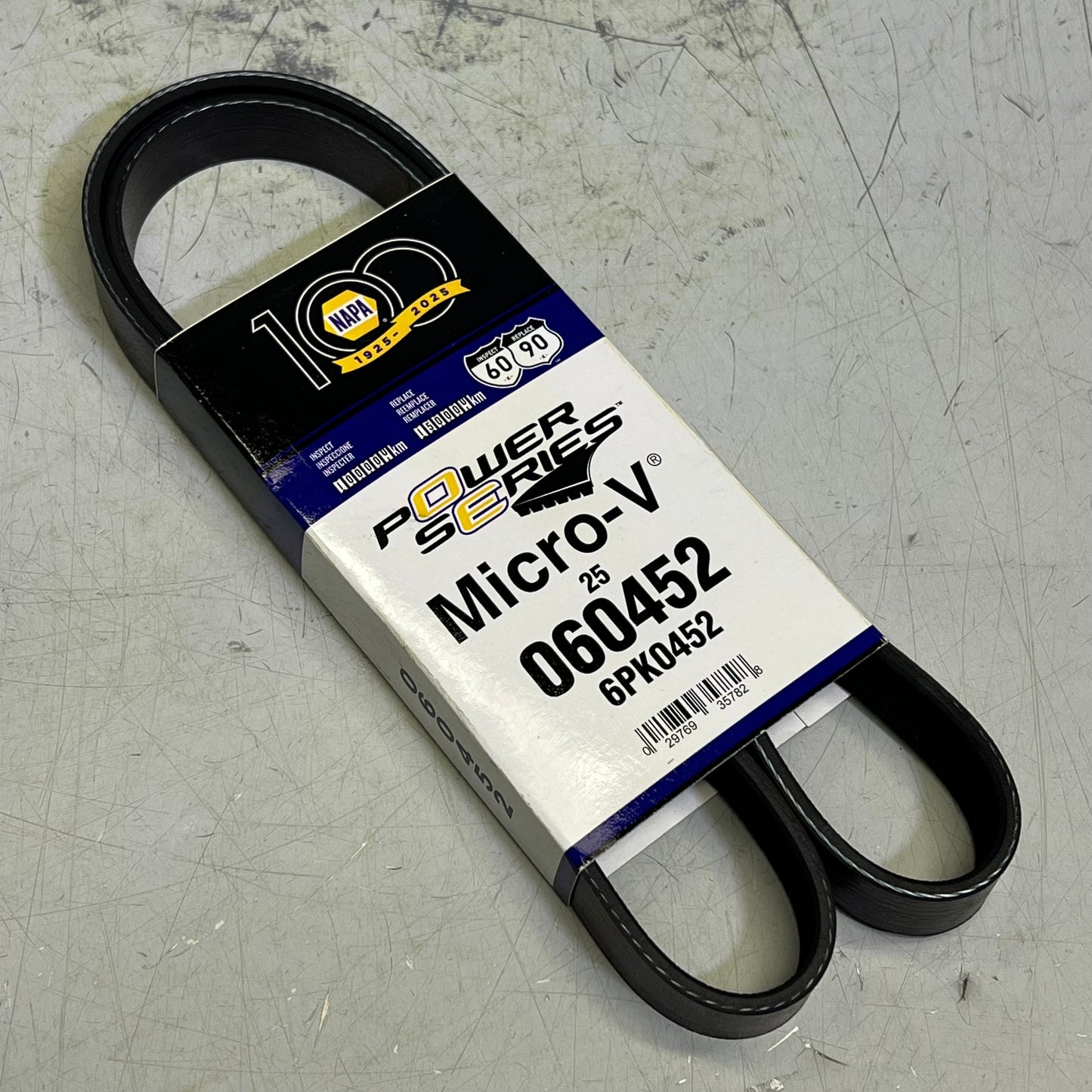 NAPA Automotive V-Ribbed Belt For Ford & Toyota K06 13/16" x 46" Black 25060452