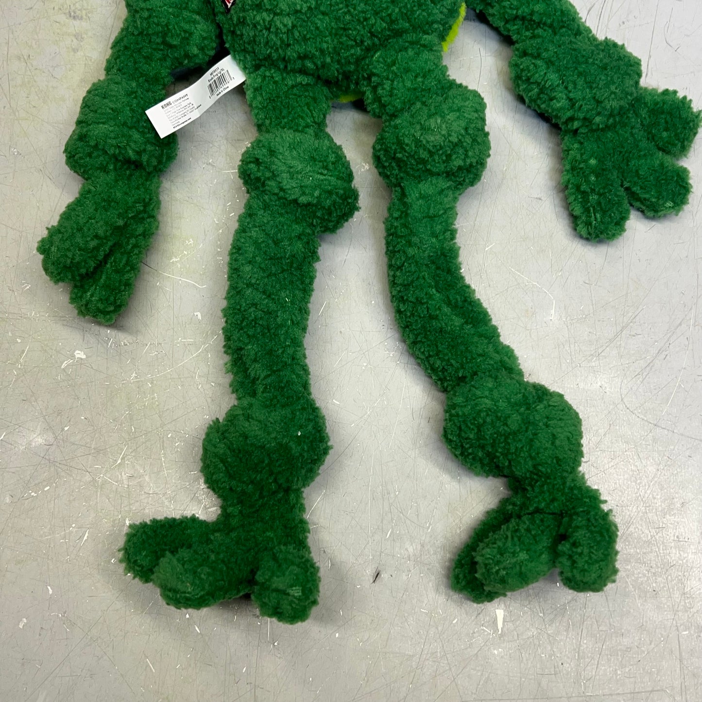 KONG (2 PACK) Knots Frog Squeaker Dog Toy W/ Rope Skeleton L/XL 18" Green